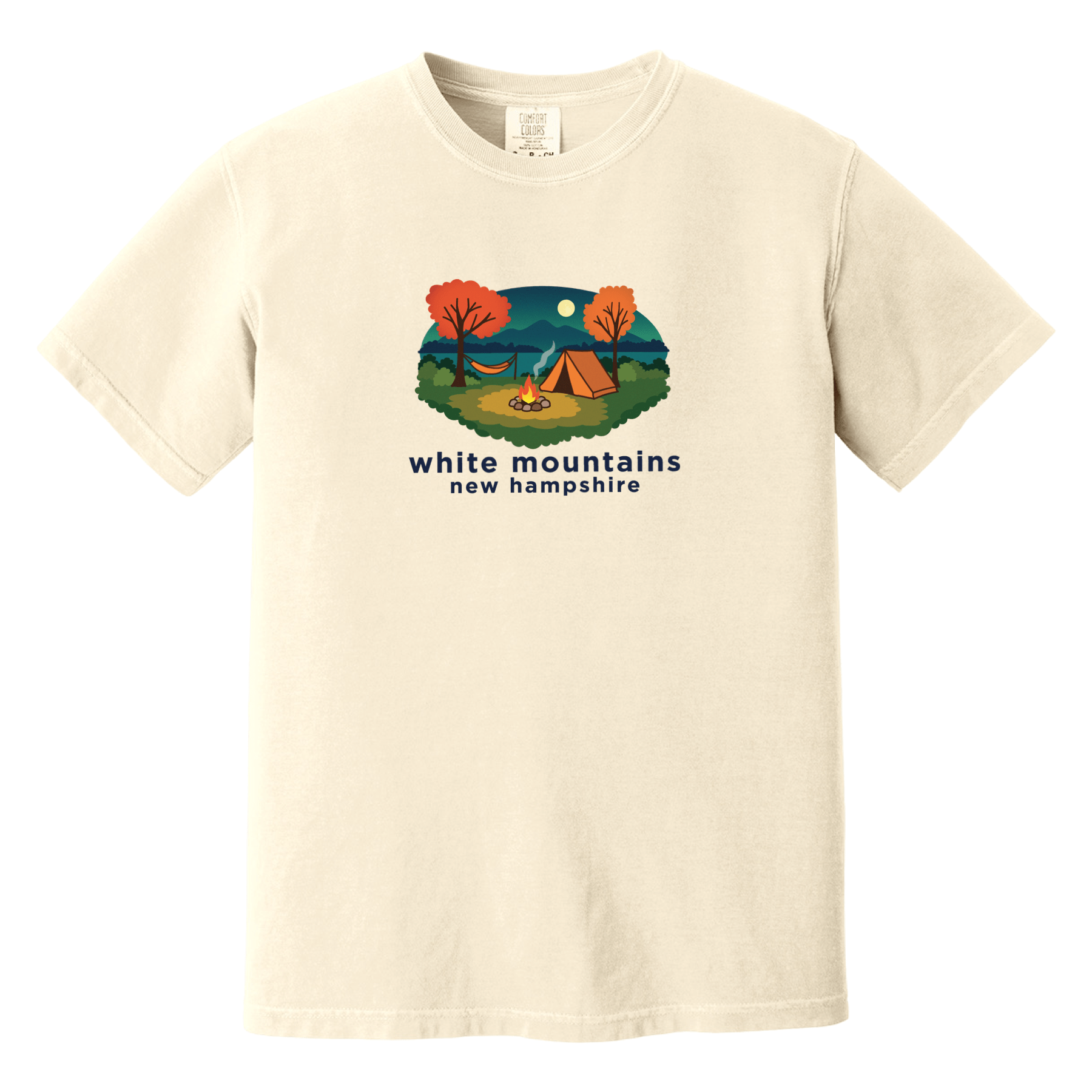 Cape Cod Clothing Company White Mountains Campfire Comfort Colors T-Shirt