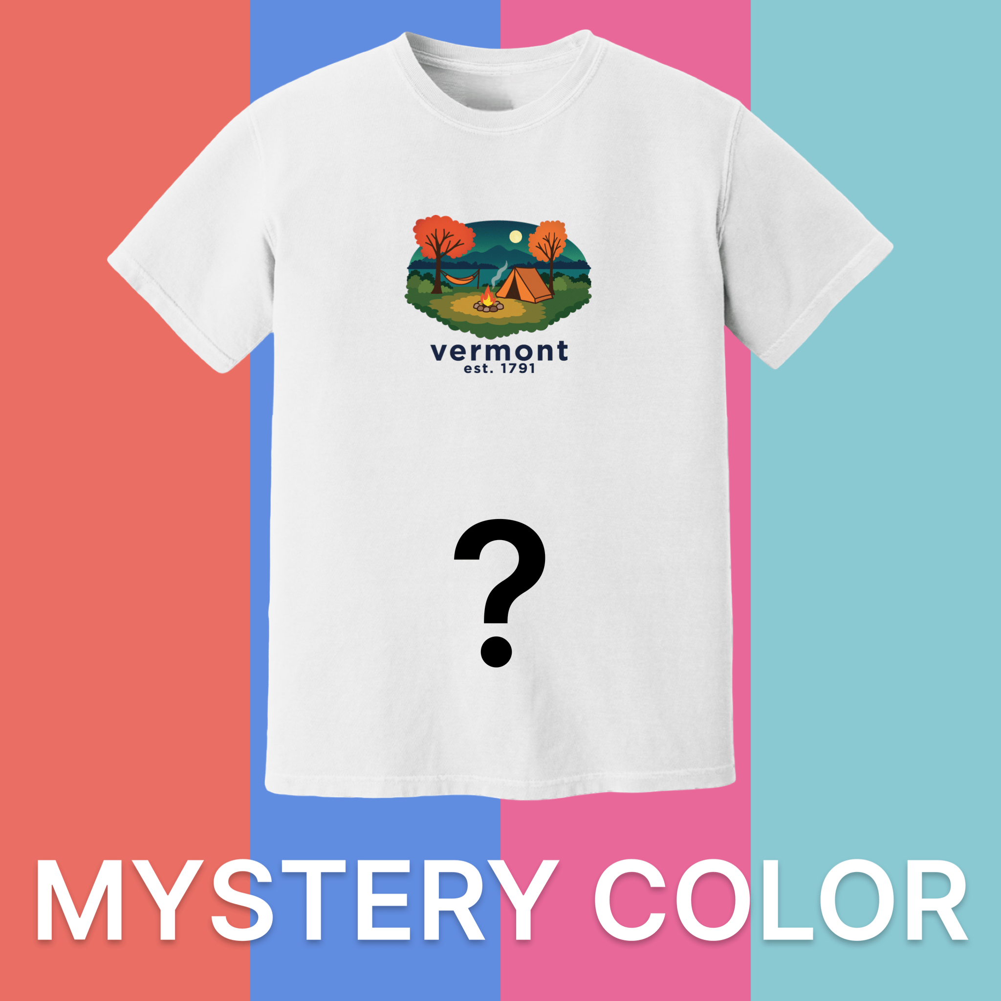 Cape Cod Clothing Company Vermont Campfire Comfort Colors T-Shirt - Mystery Color