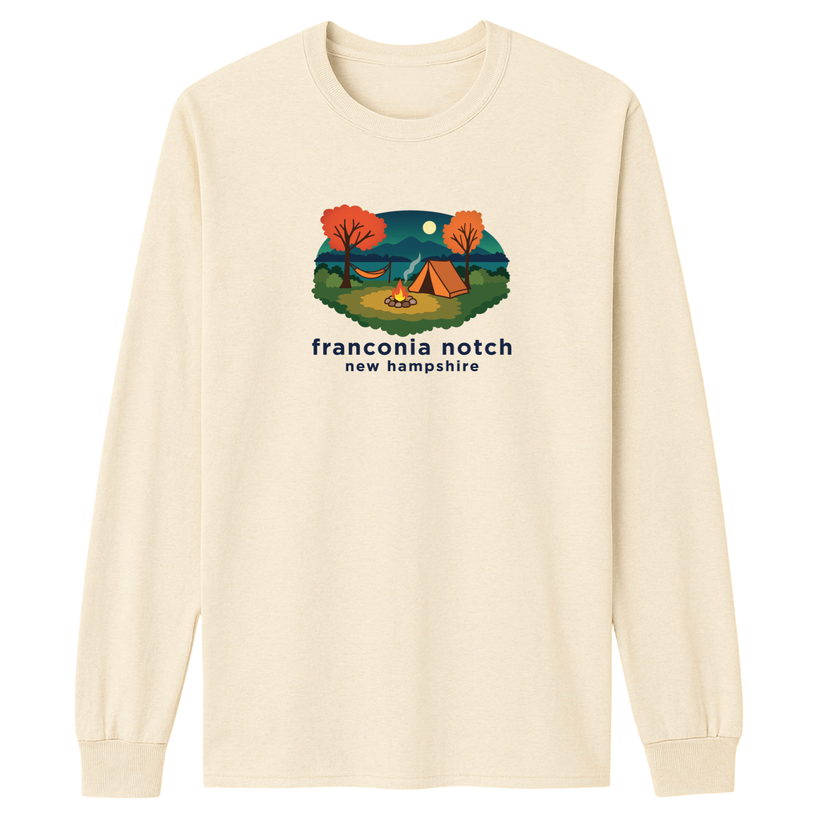 Cape Cod Clothing Company Franconia Notch Campfire Essential Long Sleeve Tee