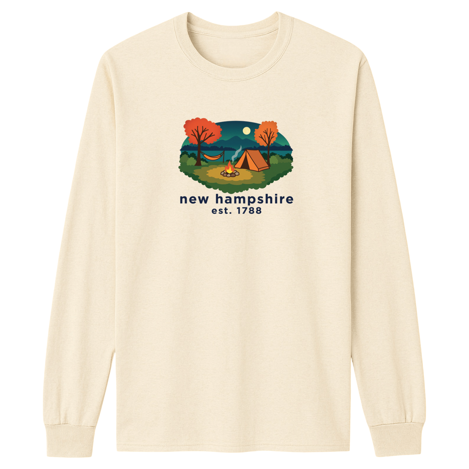 Cape Cod Clothing Company New Hampshire Campfire Essential Long Sleeve Tee