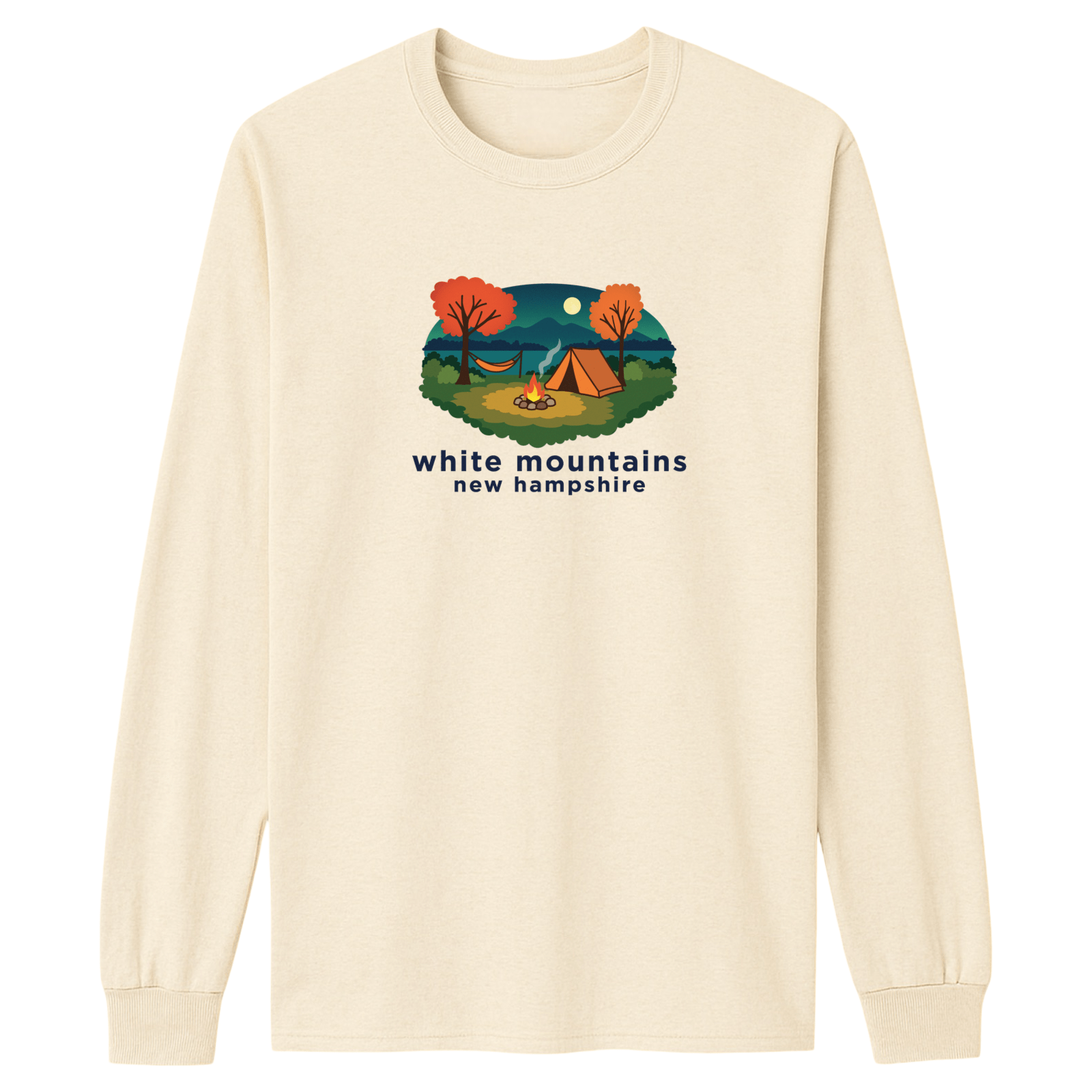 Cape Cod Clothing Company White Mountains Campfire Essential Long Sleeve Tee