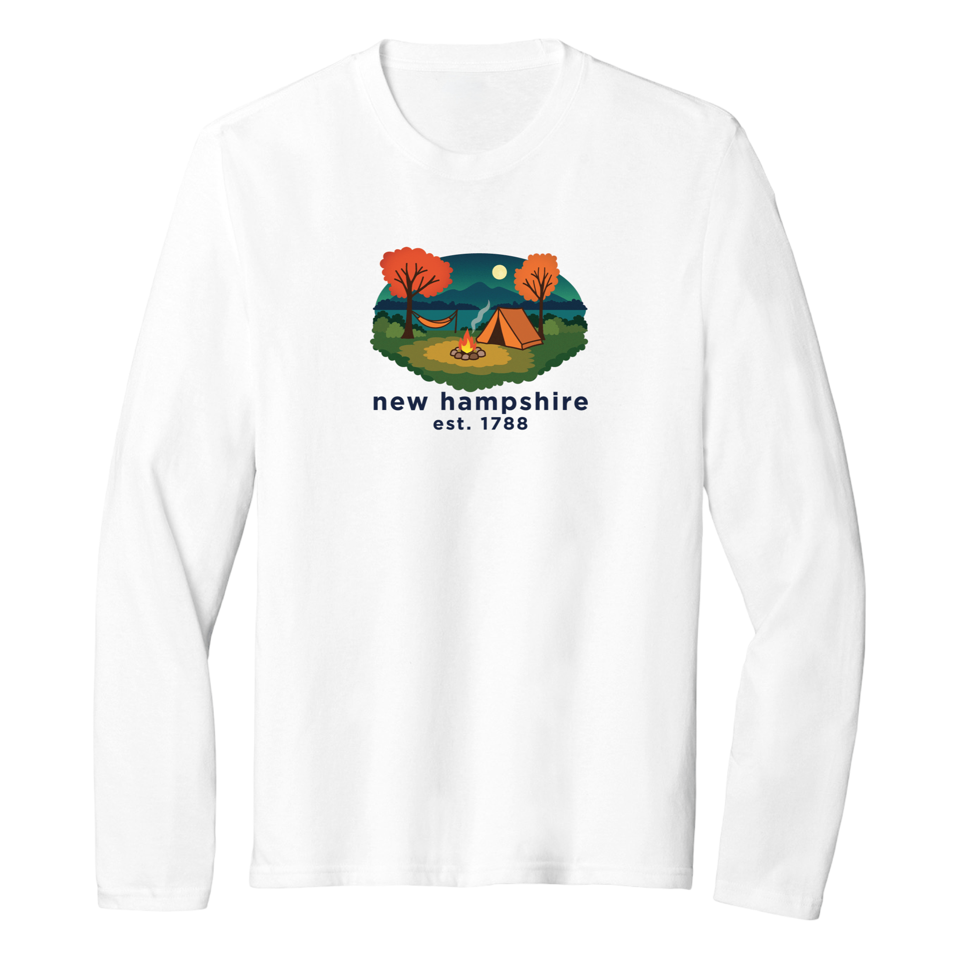 Cape Cod Clothing Company New Hampshire Campfire Essential Long Sleeve Tee