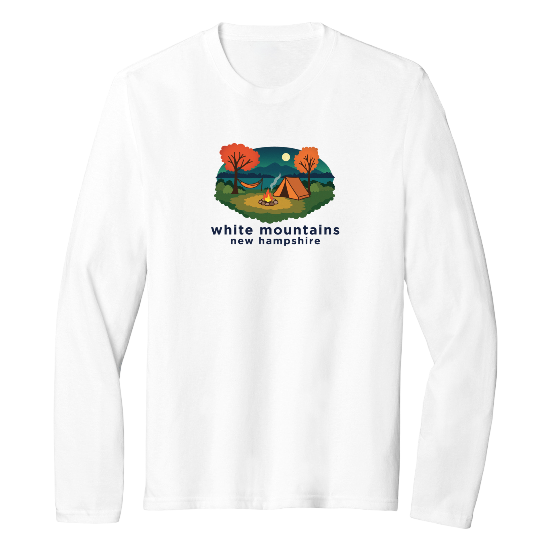 Cape Cod Clothing Company White Mountains Campfire Essential Long Sleeve Tee