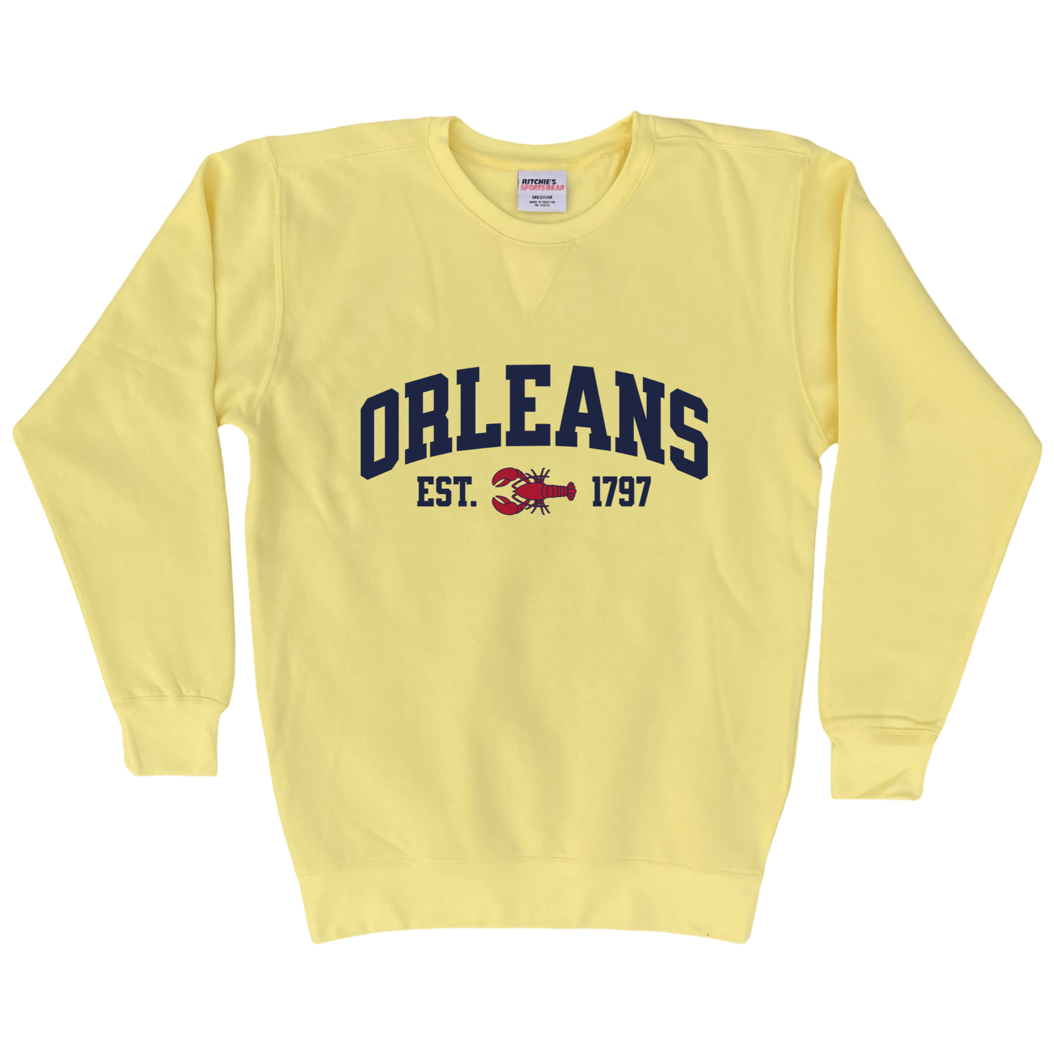 Cape Cod Clothing Company Orleans Lobster Fleece Crewneck Sweatshirt