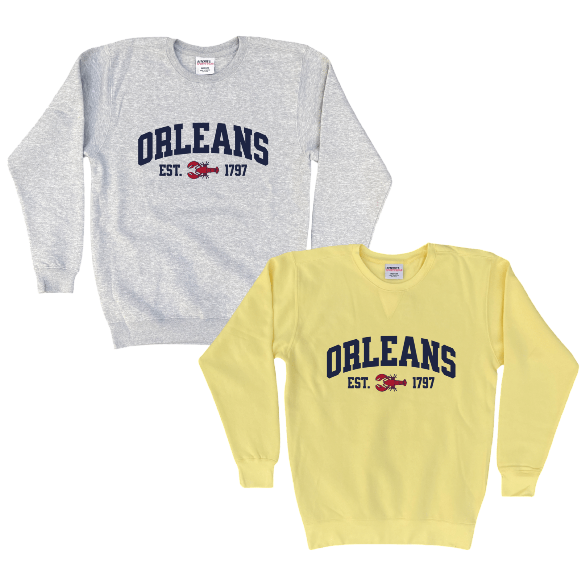 Cape Cod Clothing Company Orleans Lobster Fleece Crewneck Sweatshirt