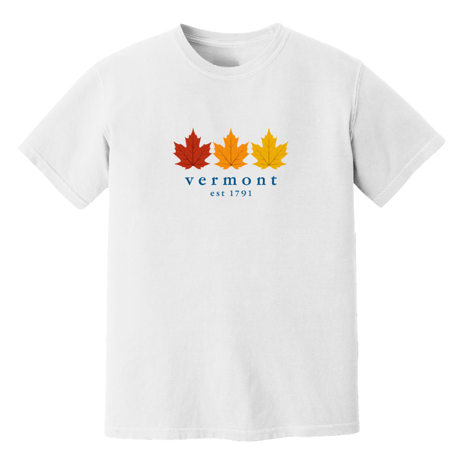 Vermont Fall Foliage Soft Cotton T-Shirt