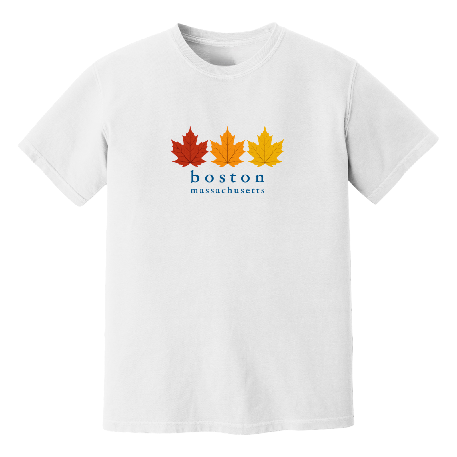 Boston Fall Foliage Soft Cotton T-Shirt