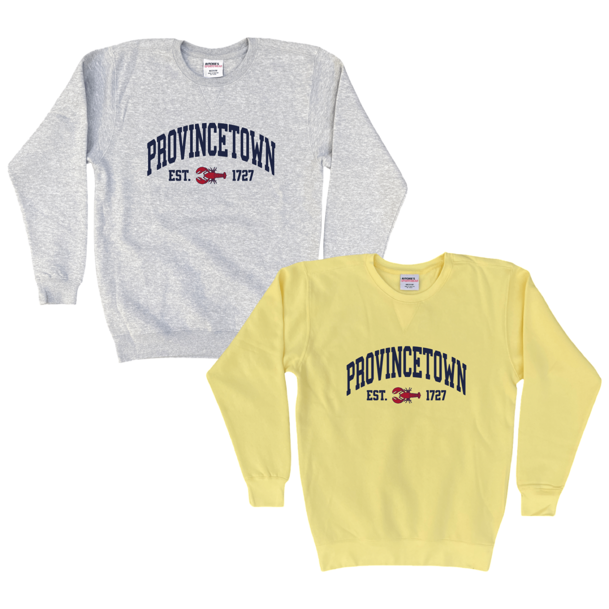 Cape Cod Clothing Company Provincetown Lobster Fleece Crewneck Sweatshirt