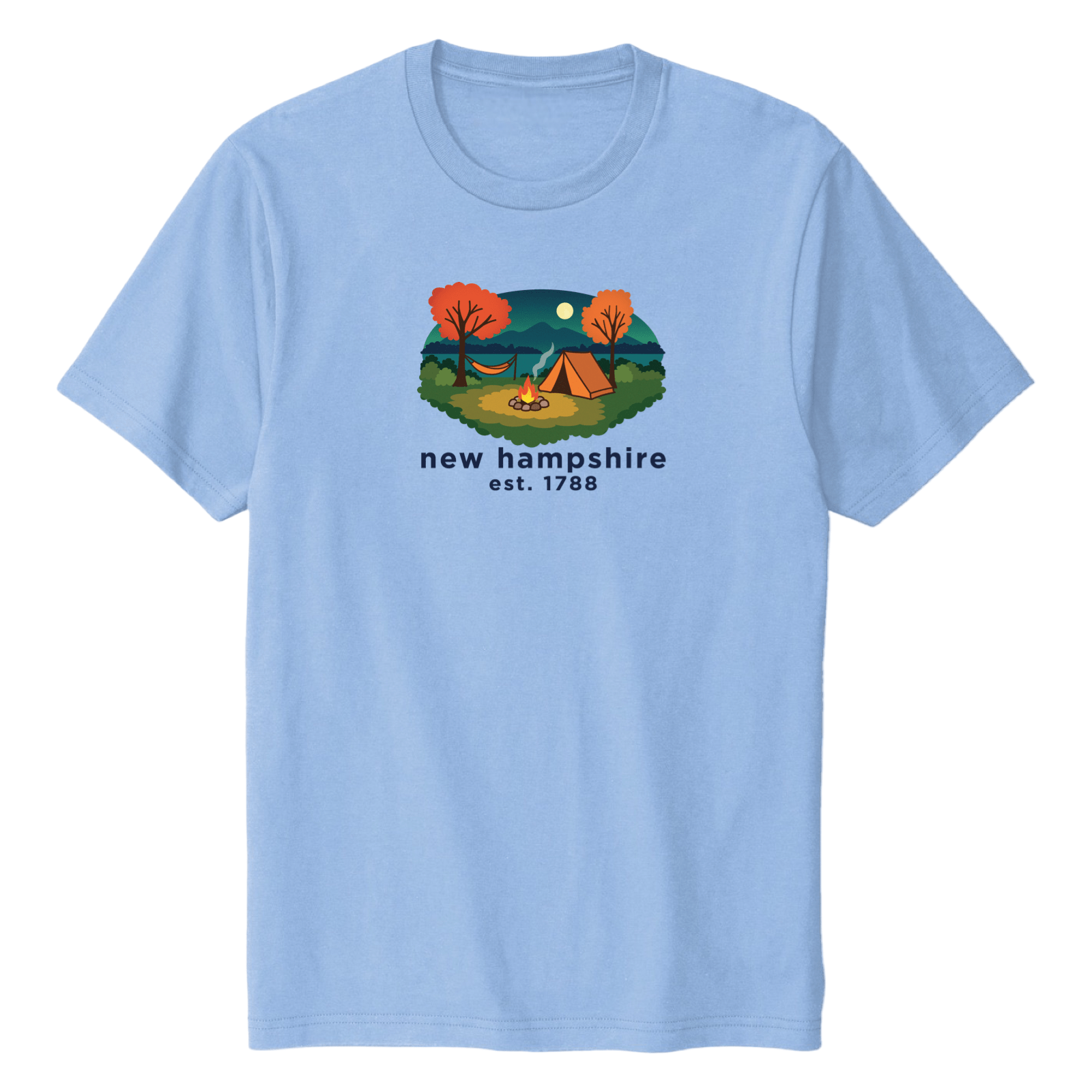 Cape Cod Clothing Company New Hampshire Campfire Soft Cotton T-Shirt