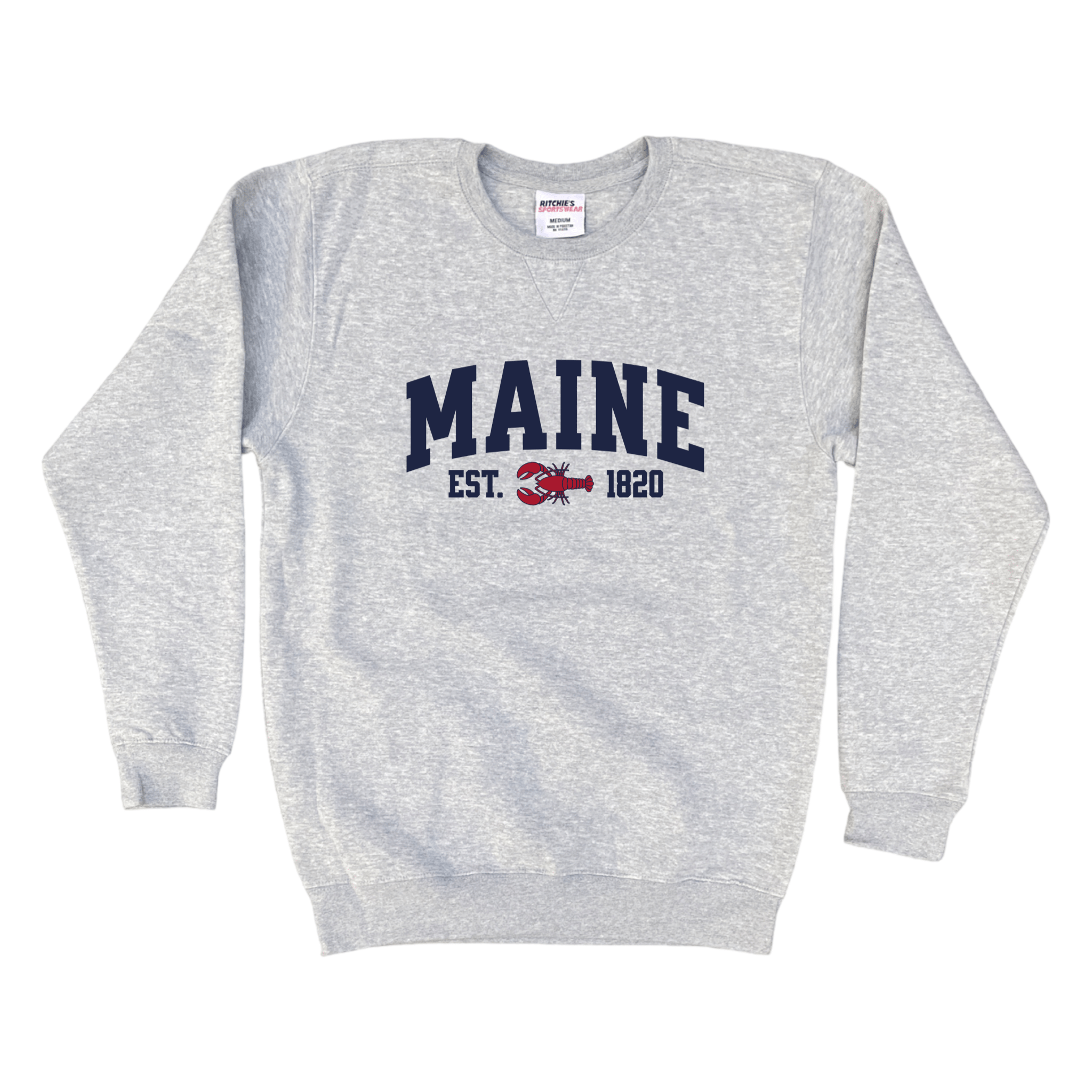 Cape Cod Clothing Company Maine Lobster Fleece Crewneck Sweatshirt