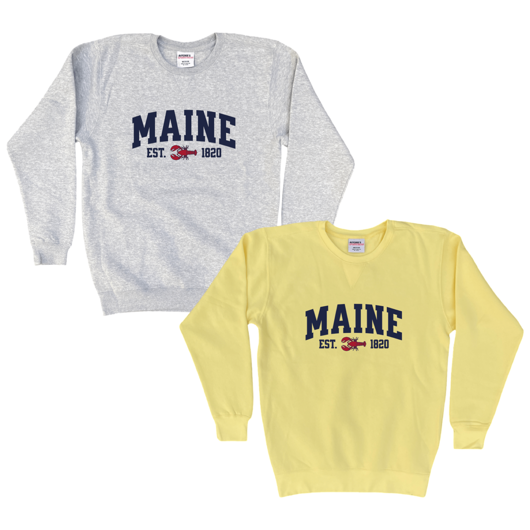 Cape Cod Clothing Company Maine Lobster Fleece Crewneck Sweatshirt