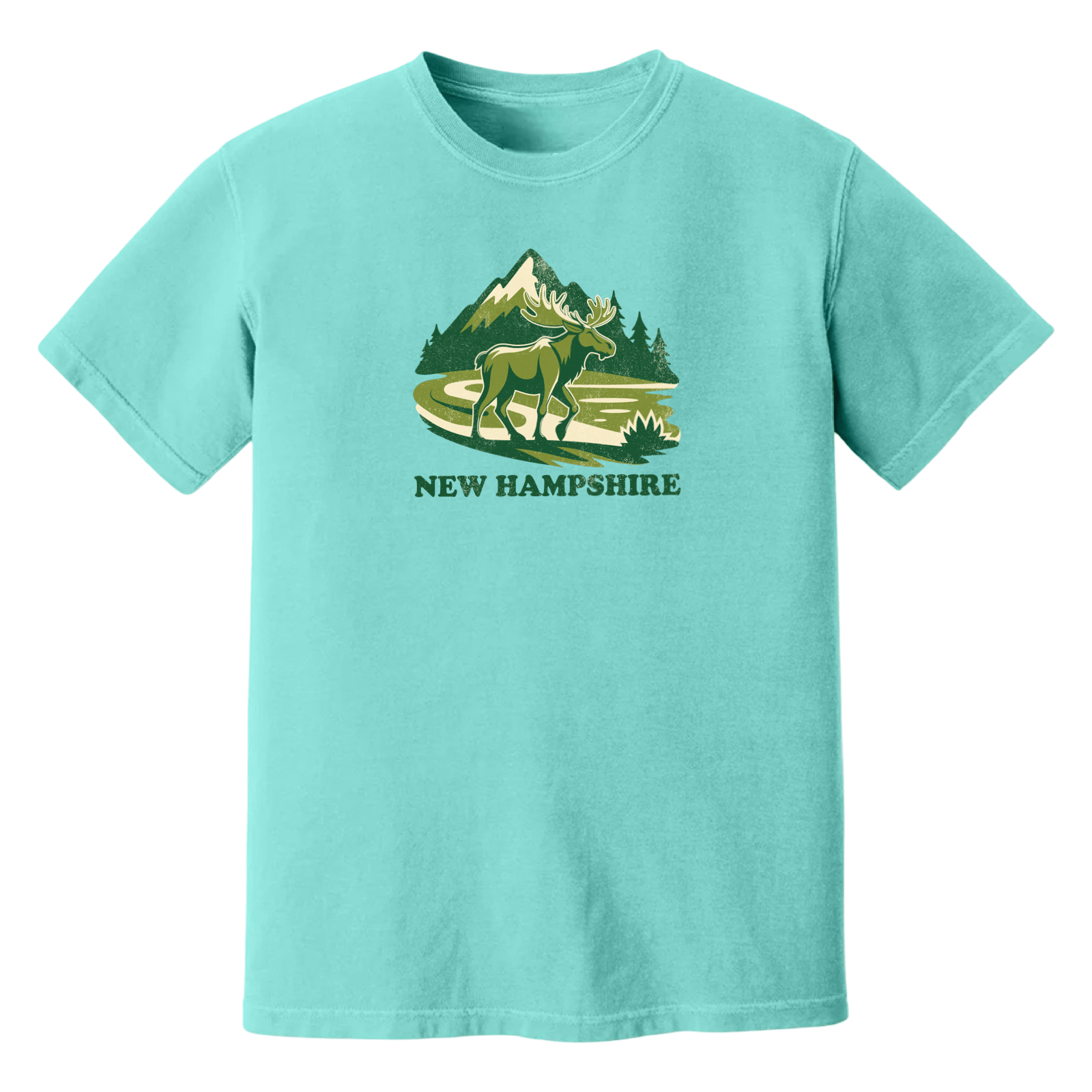 Cape Cod Clothing Company New Hampshire Mountain Moose Soft Cotton T-Shirt