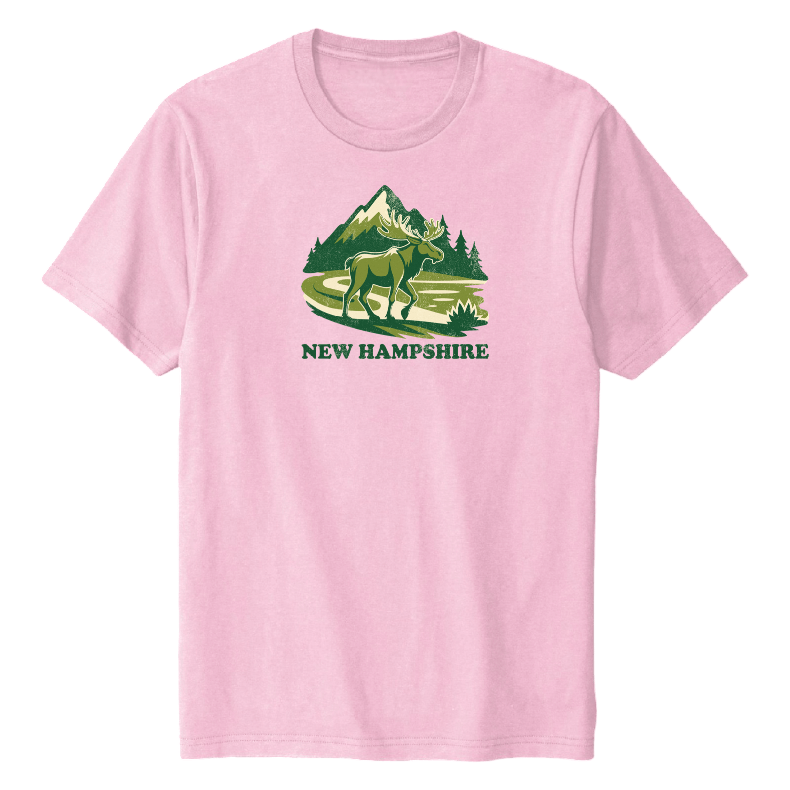 Cape Cod Clothing Company New Hampshire Mountain Moose Soft Cotton T-Shirt