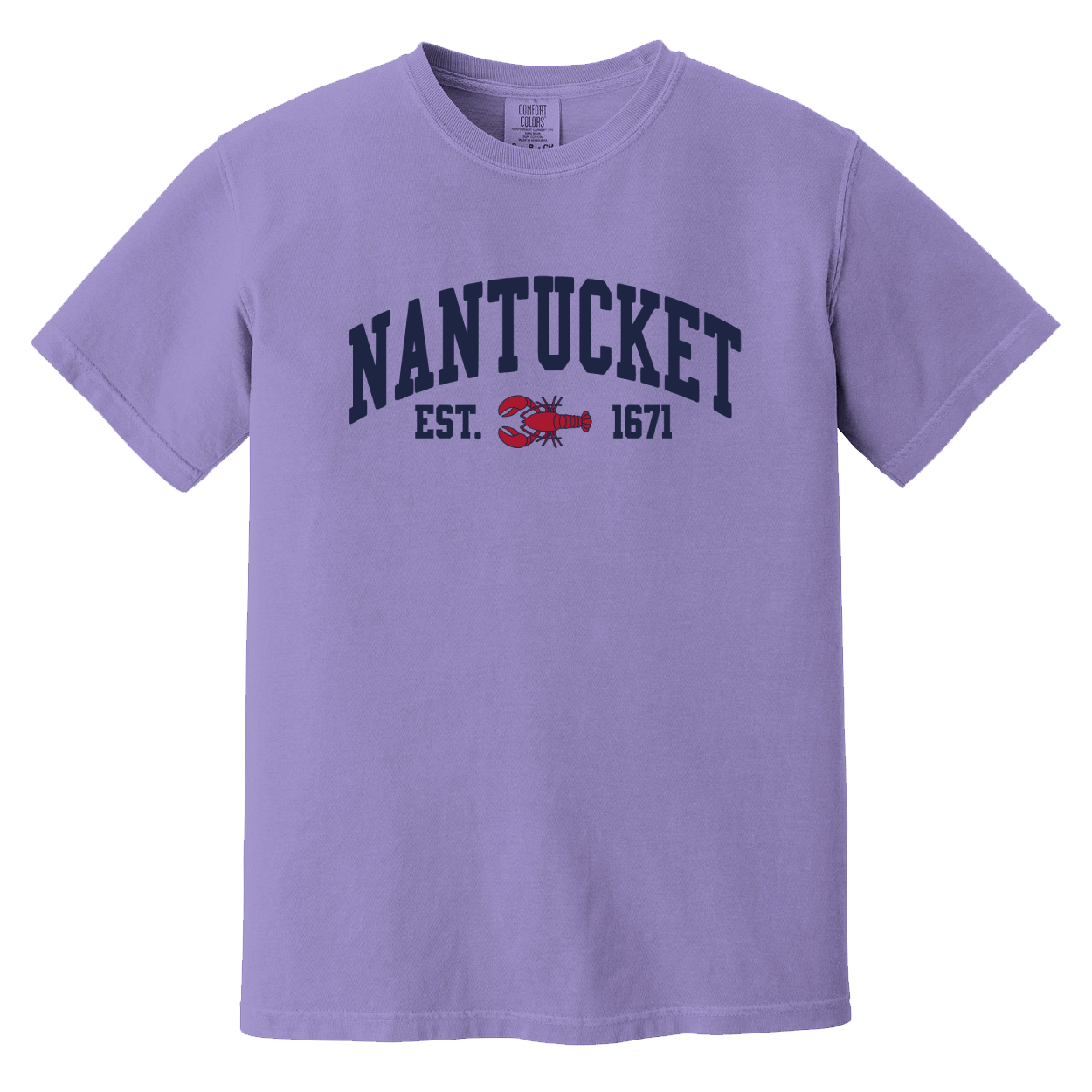Nantucket Lobster Comfort Colors T-Shirt - Violet