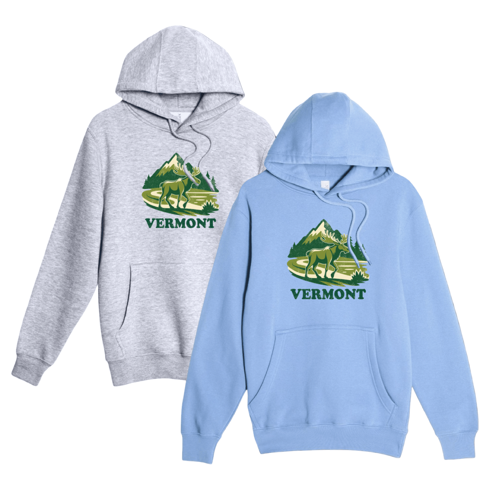 Cape Cod Clothing Company Vermont Mountain Moose Comfort Fleece Hoodie