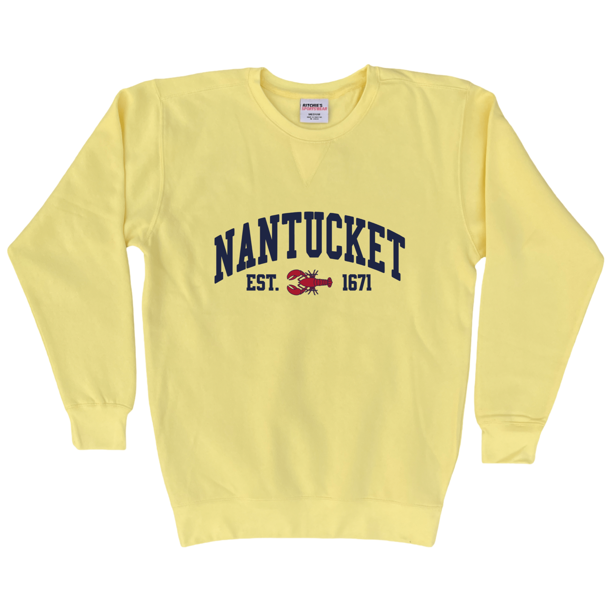 Cape Cod Clothing Company Nantucket Lobster Fleece Crewneck Sweatshirt