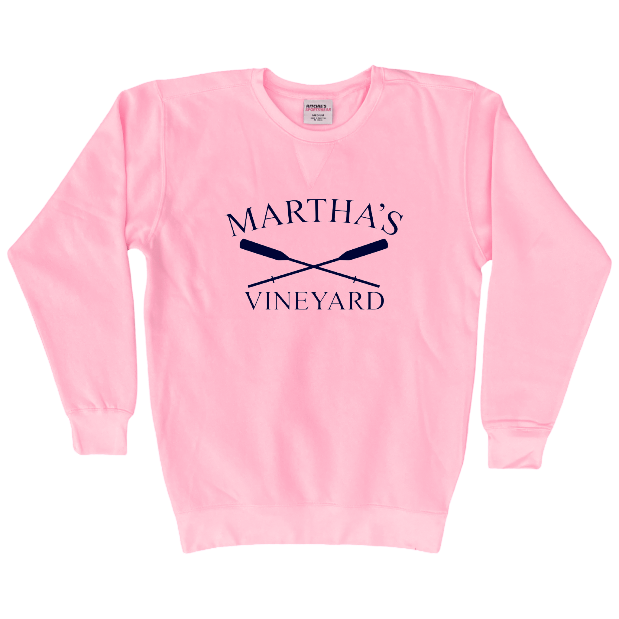 Cape Cod Clothing Company Martha's Vineyard Crossed Oar Fleece Crewneck Sweatshirt