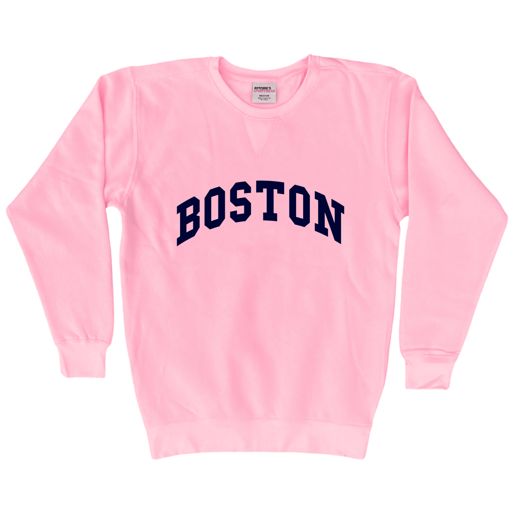 Boston Fleece Crewneck Sweatshirt, pink