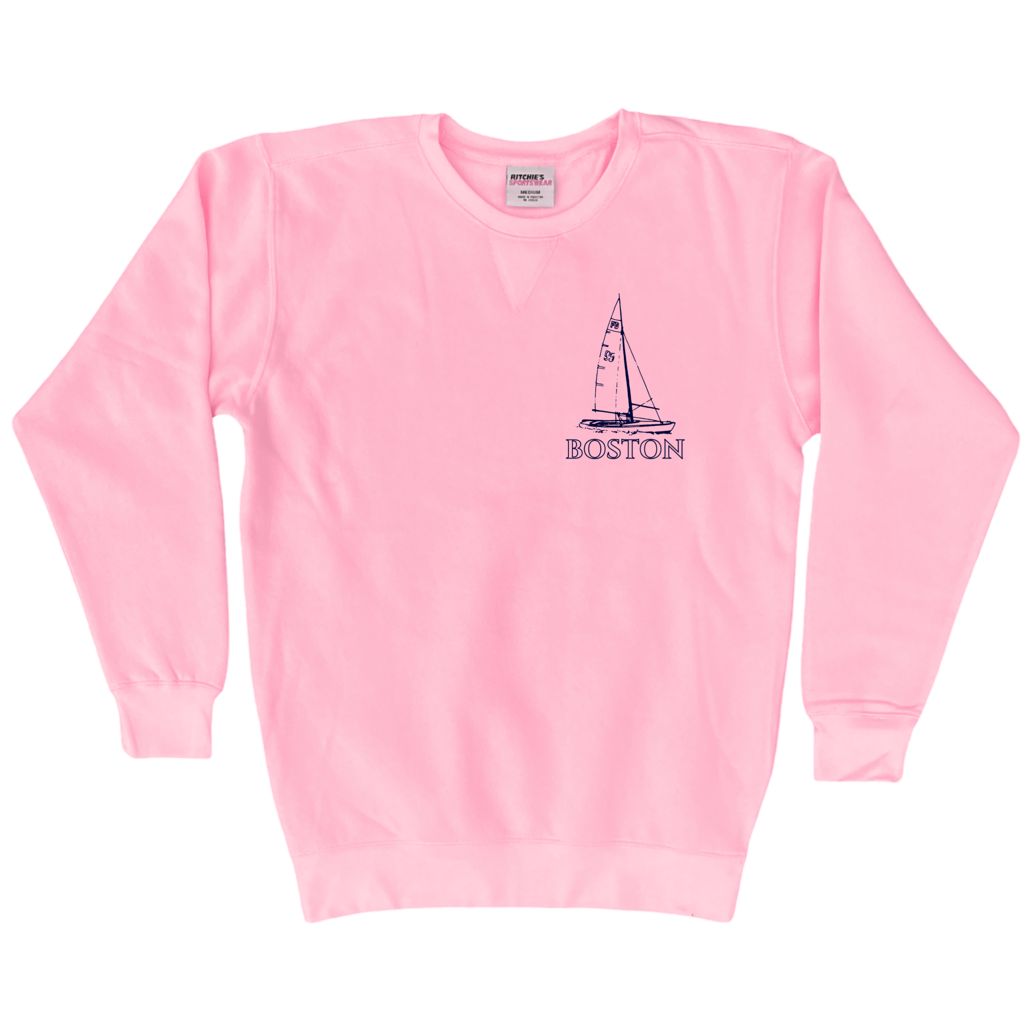 Cape Cod Clothing Company Boston Sailboat Fleece Crewneck Sweatshirt