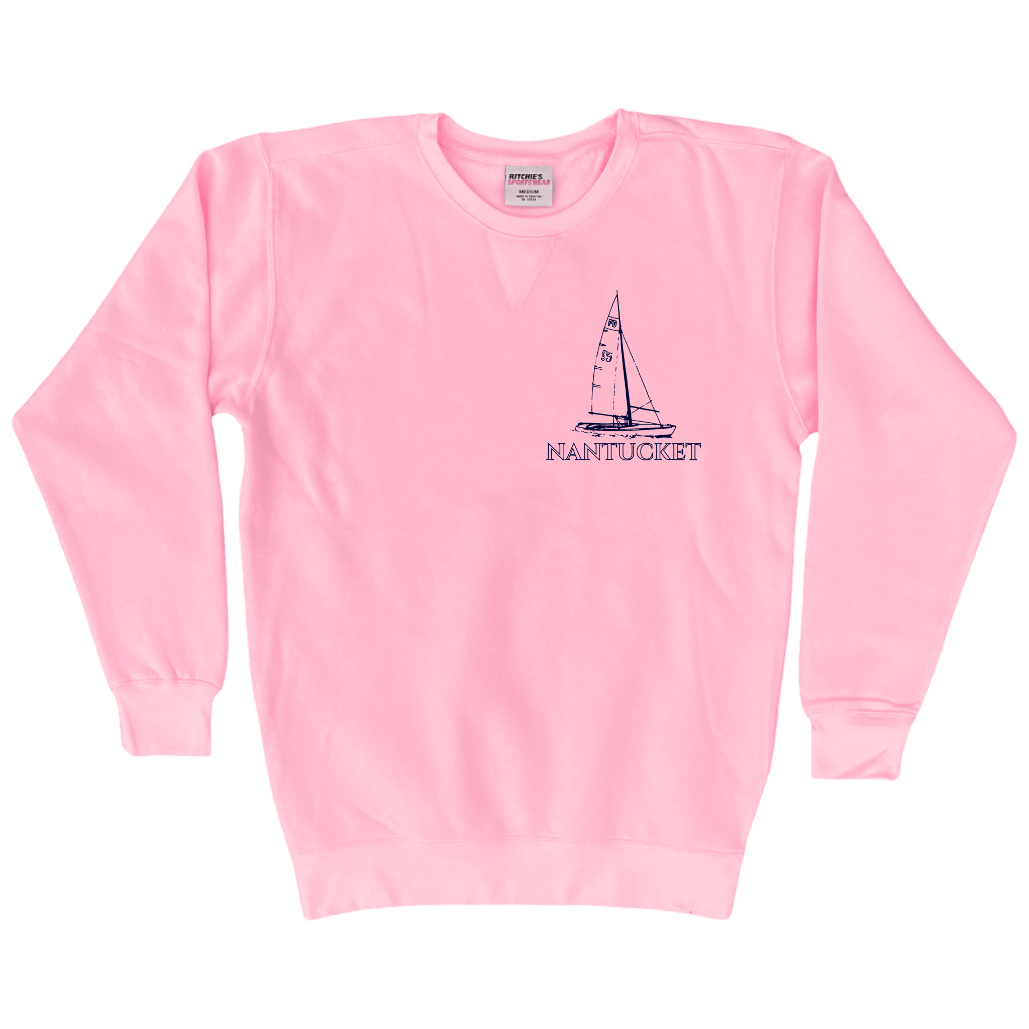Cape Cod Clothing Company Nantucket Sailboat Fleece Crewneck Sweatshirt