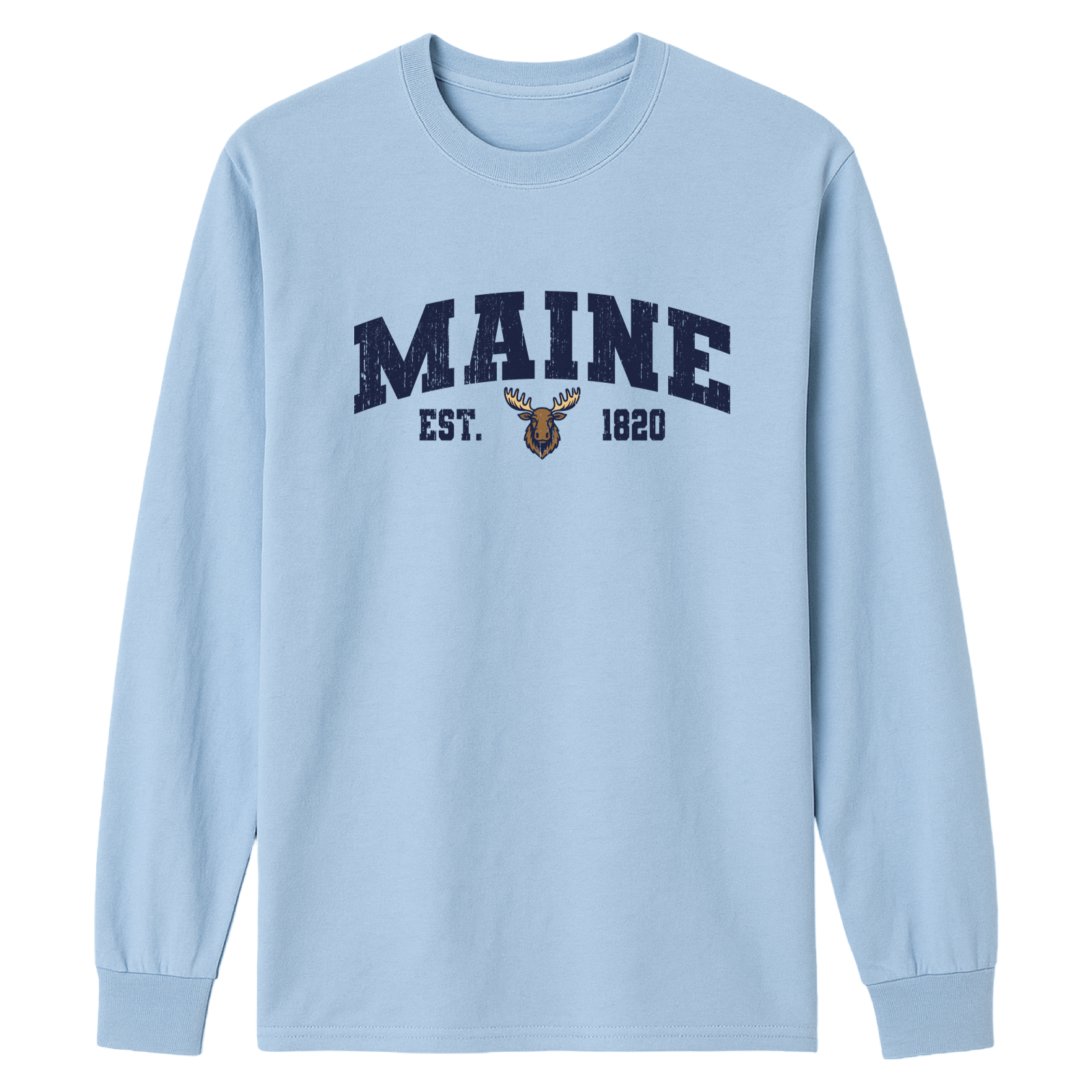 Cape Cod Clothing Company Maine Moose Essential Long Sleeve Tee