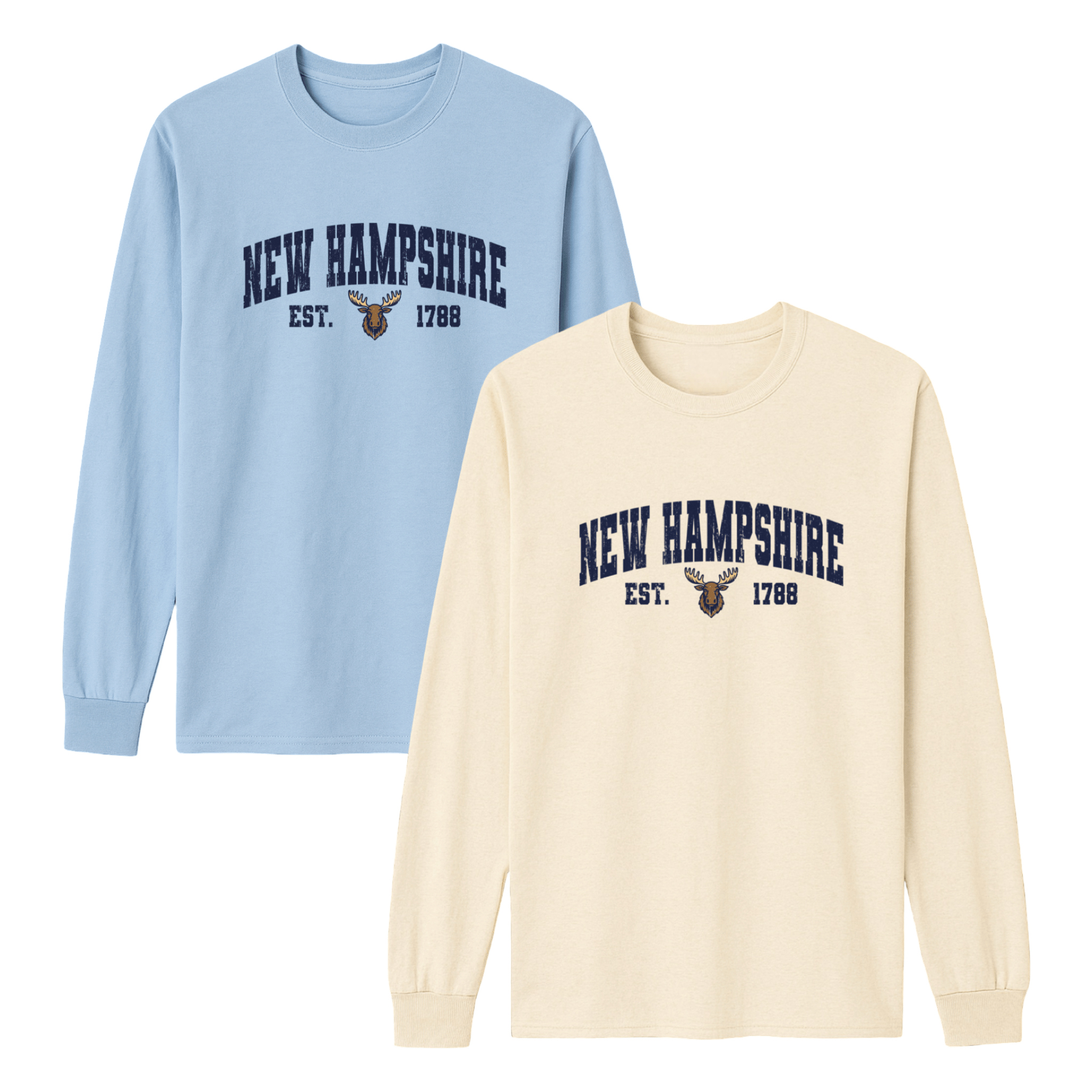 Cape Cod Clothing Company New Hampshire Moose Essential Long Sleeve Tee