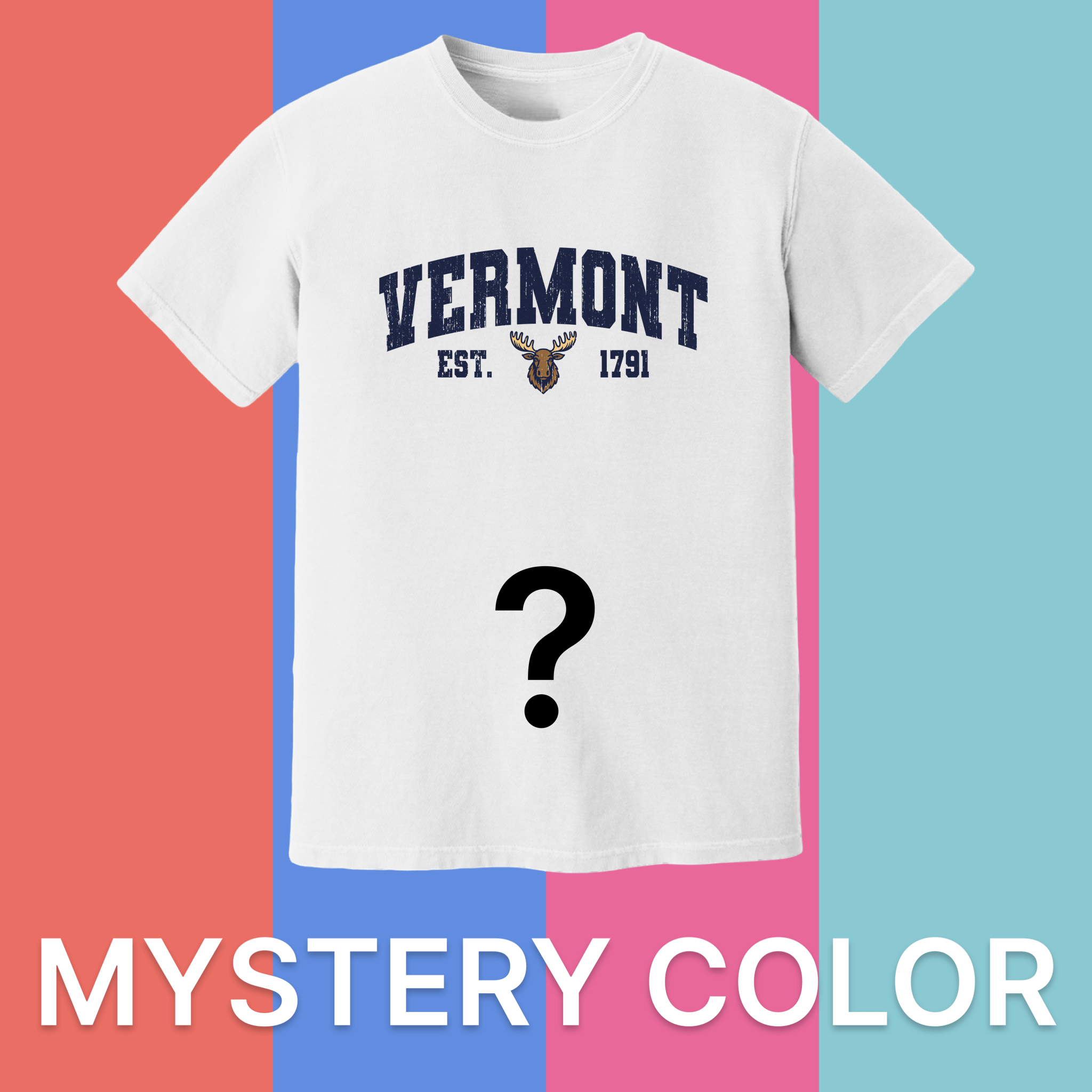 Cape Cod Clothing Company Vermont Moose Comfort Colors T-Shirt - Mystery Color