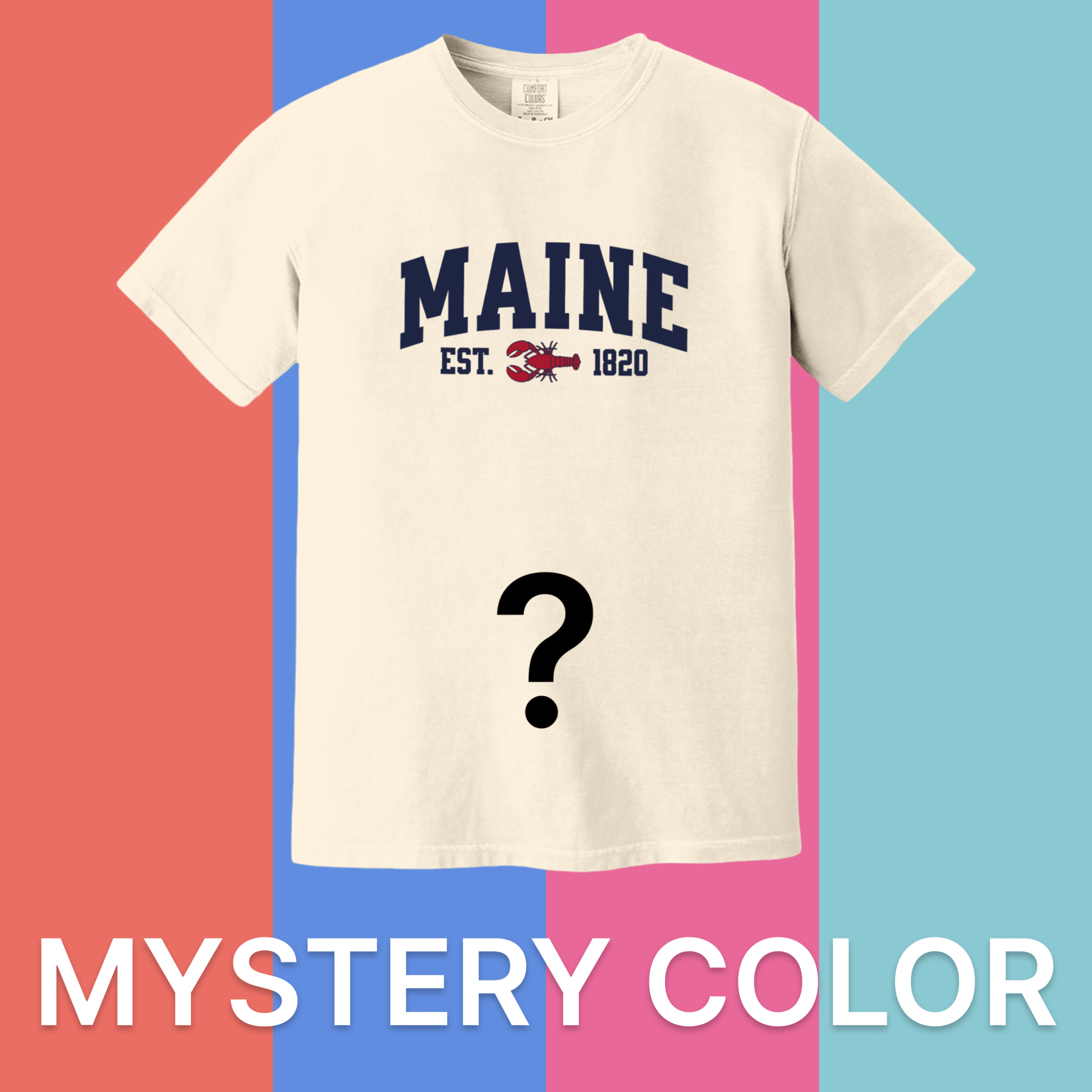 Cape Cod Clothing Company Maine Lobster Comfort Colors T-Shirt - Mystery Color