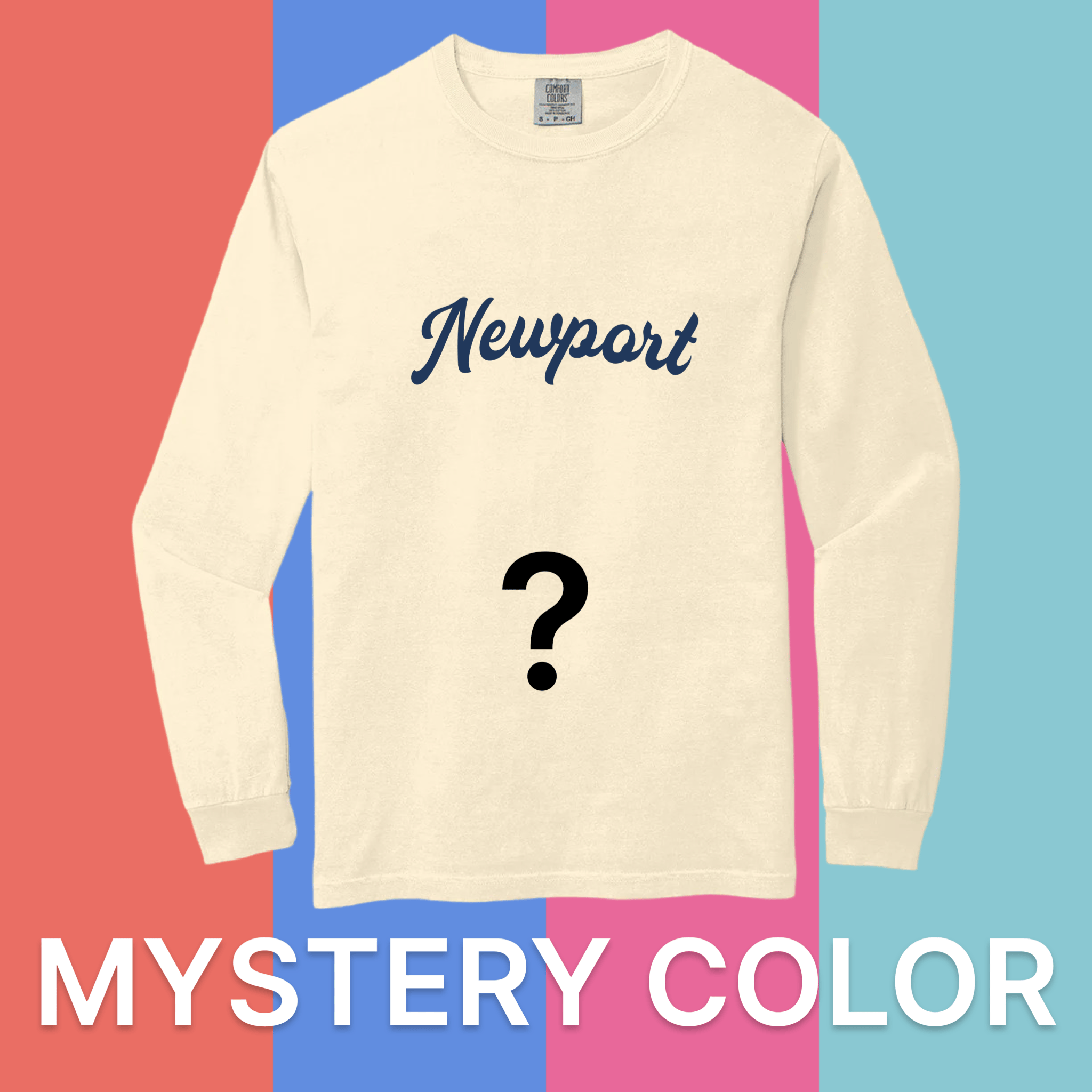 Cape Cod Clothing Company Newport Fancy Comfort Colors Long Sleeve T-Shirt - Mystery Color