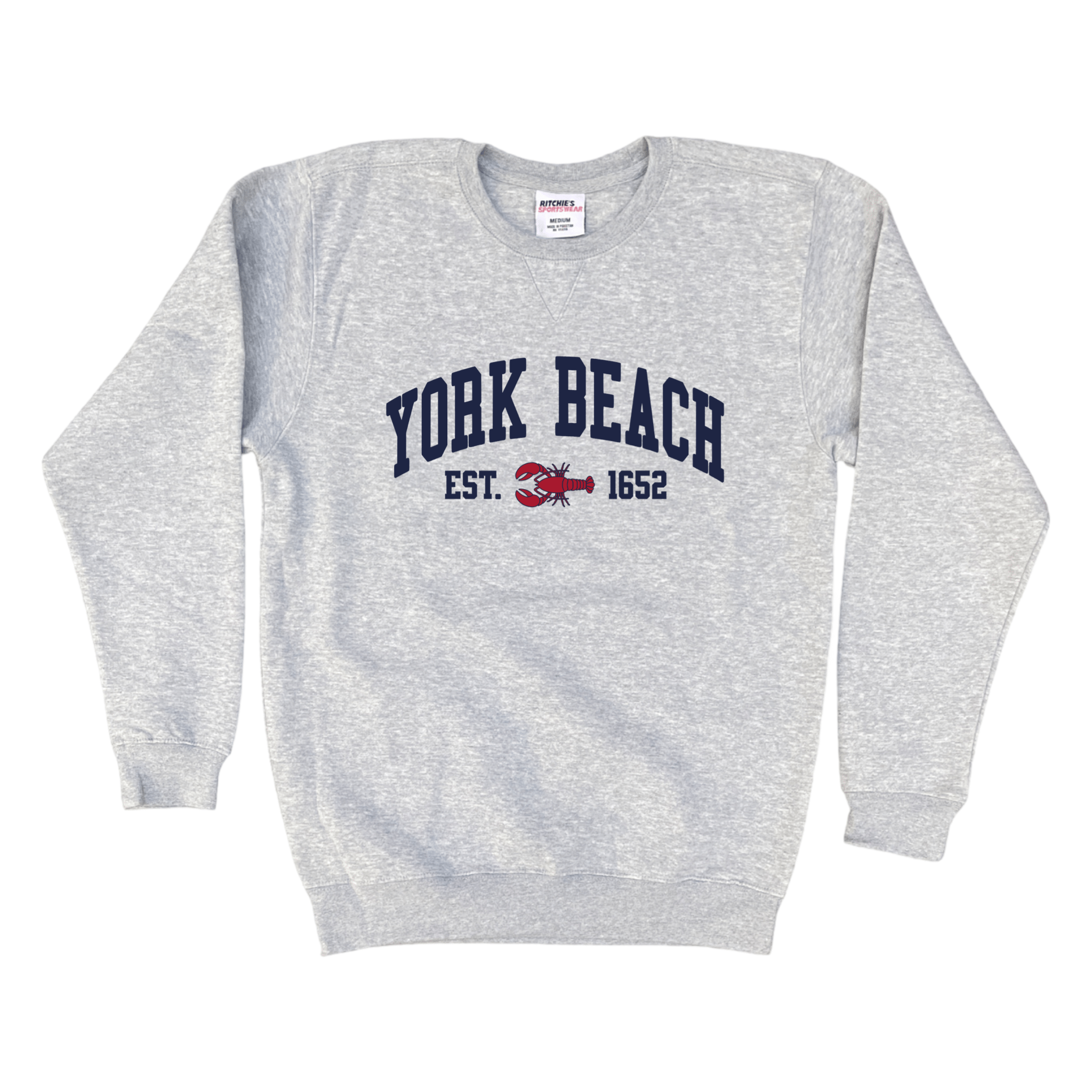 Cape Cod Clothing Company York Beach Lobster Fleece Crewneck Sweatshirt