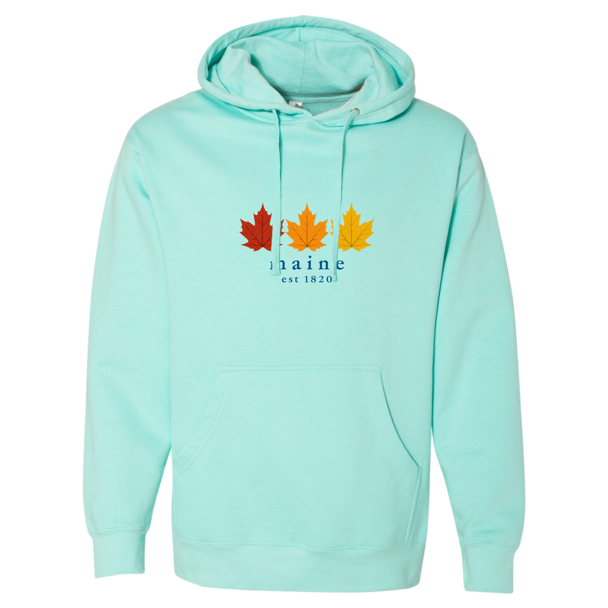 Maine Fall Foliage Midweight Fleece Hoodie