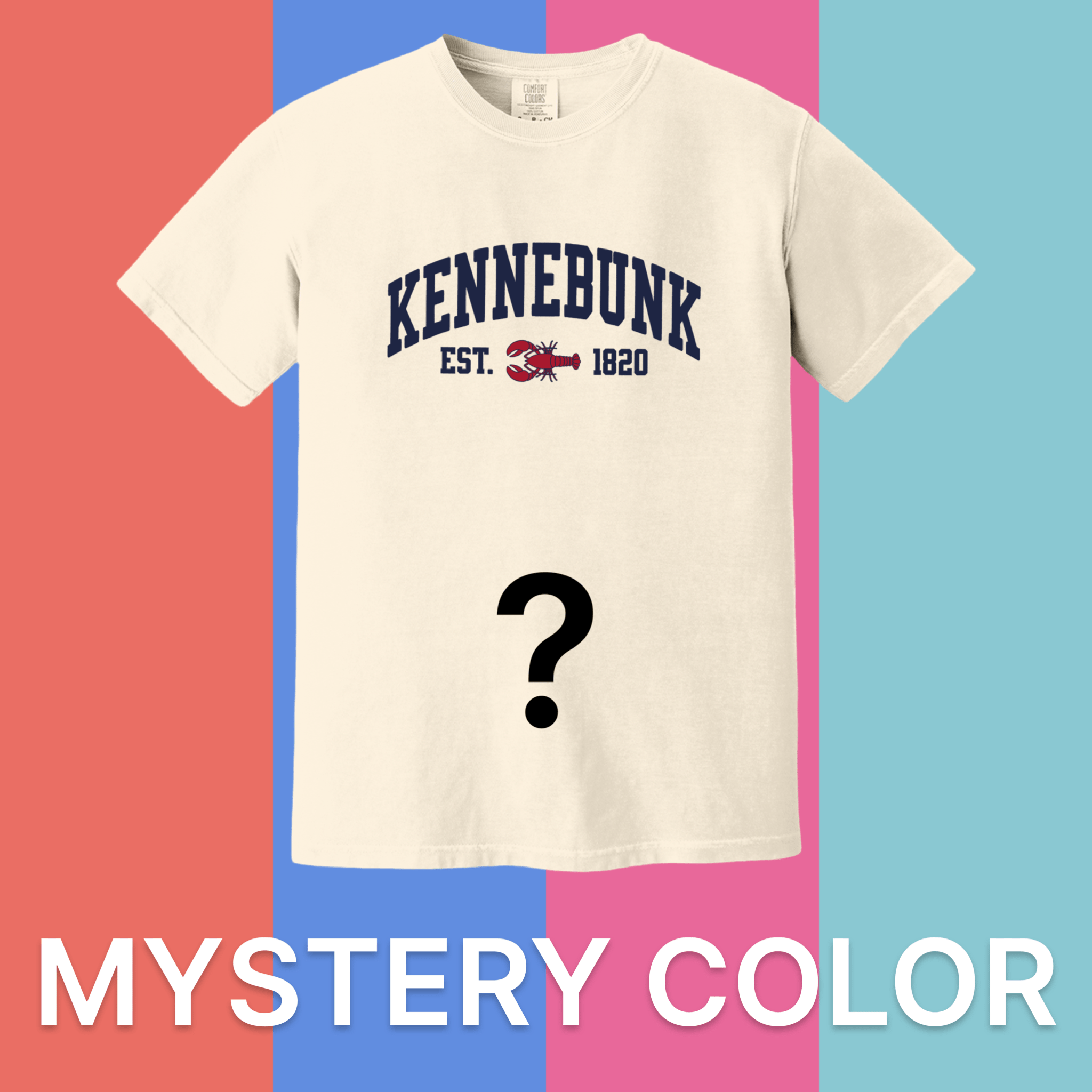 Cape Cod Clothing Company Kennebunk Lobster Comfort Colors T-Shirt - Mystery Color