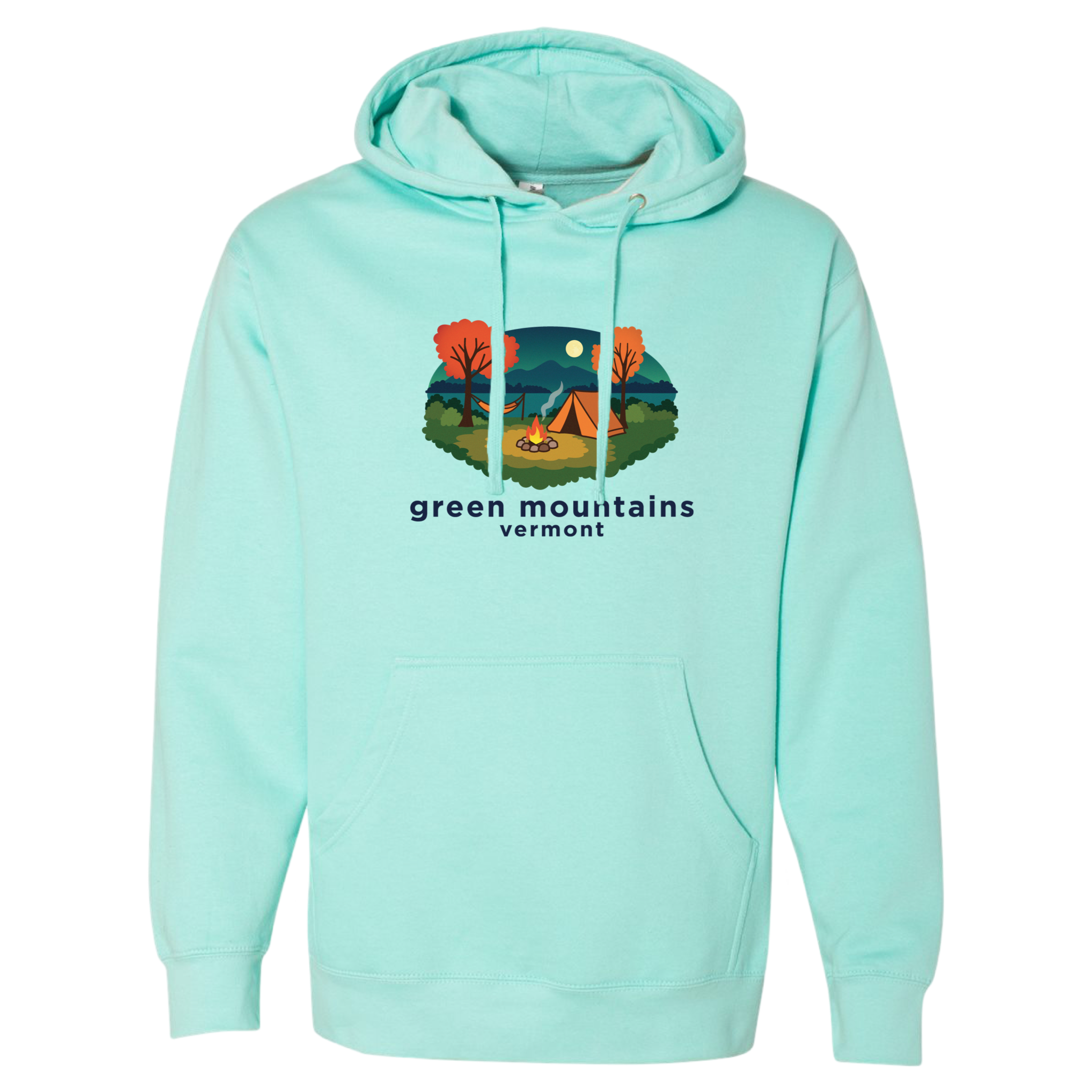 Green Mountains Campfire Midweight Fleece Hoodie