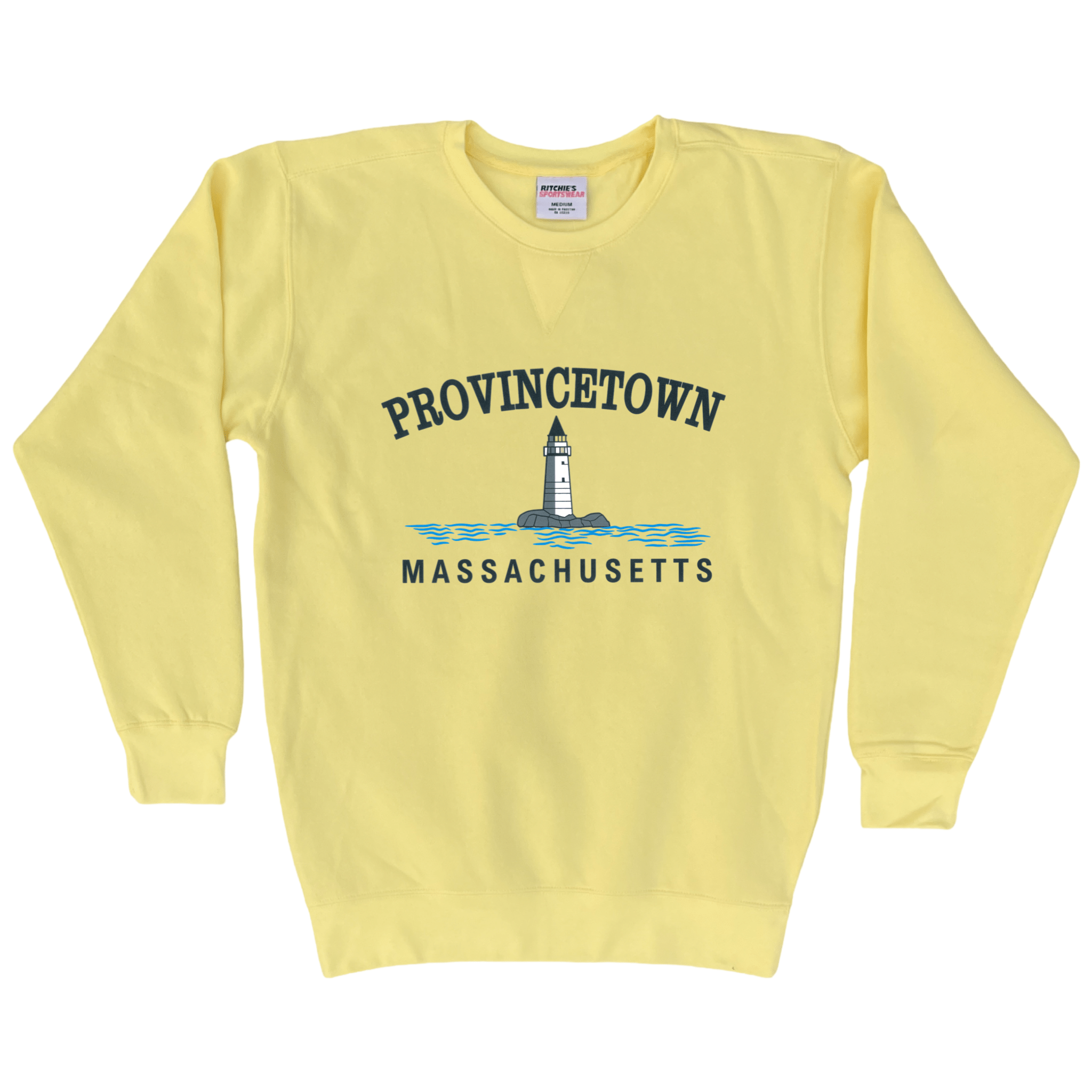 Cape Cod Clothing Company Provincetown Big Lighthouse Fleece Crewneck Sweatshirt