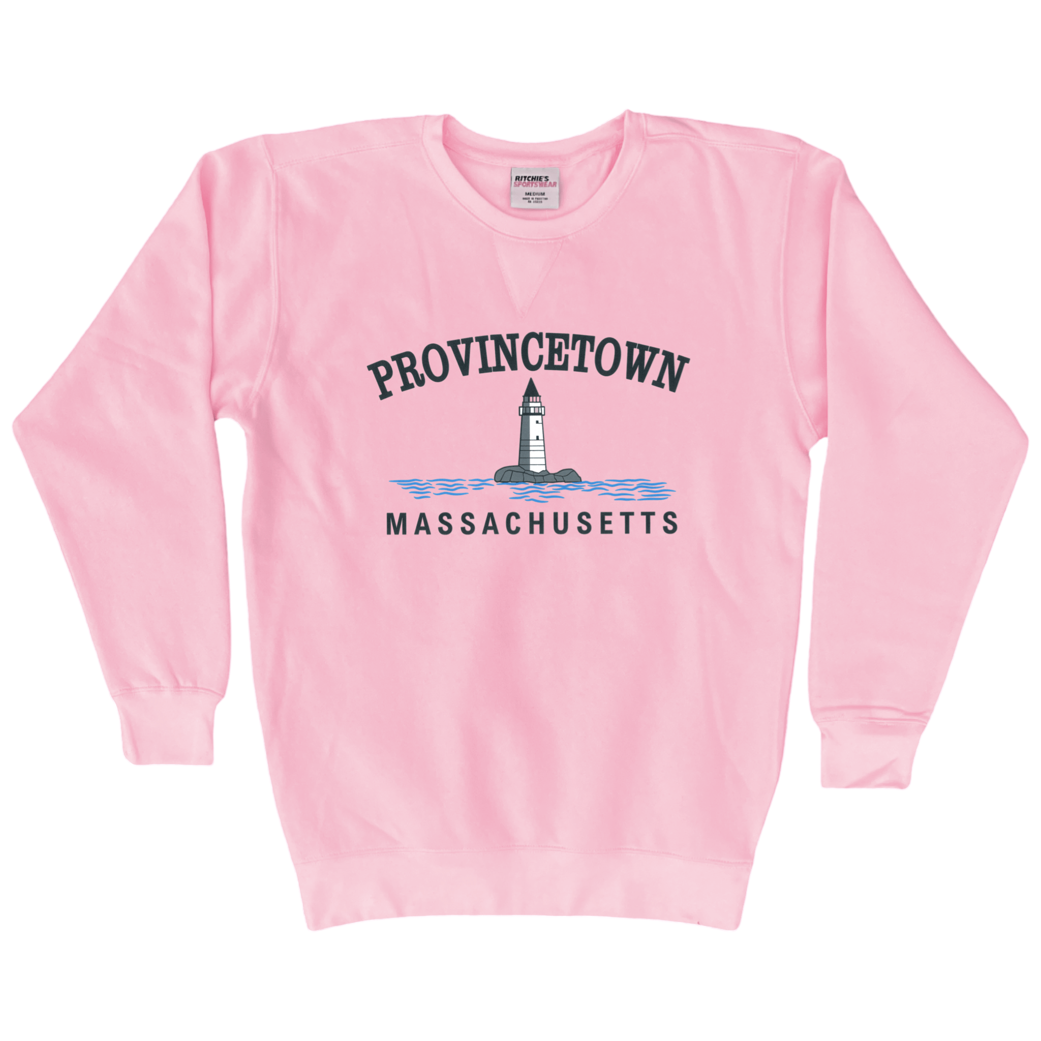 Cape Cod Clothing Company Provincetown Big Lighthouse Fleece Crewneck Sweatshirt