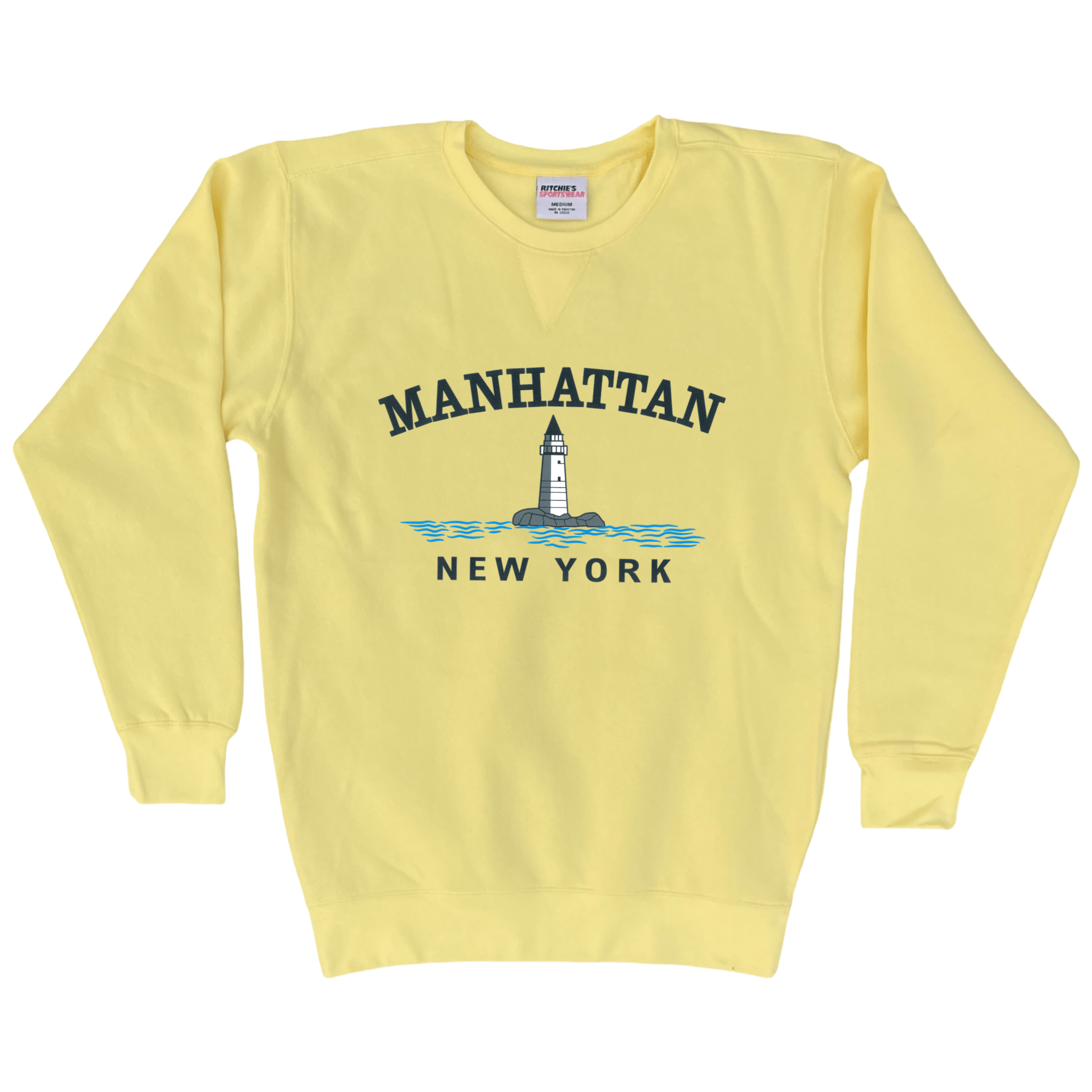 Cape Cod Clothing Company Manhattan Big Lighthouse Fleece Crewneck Sweatshirt