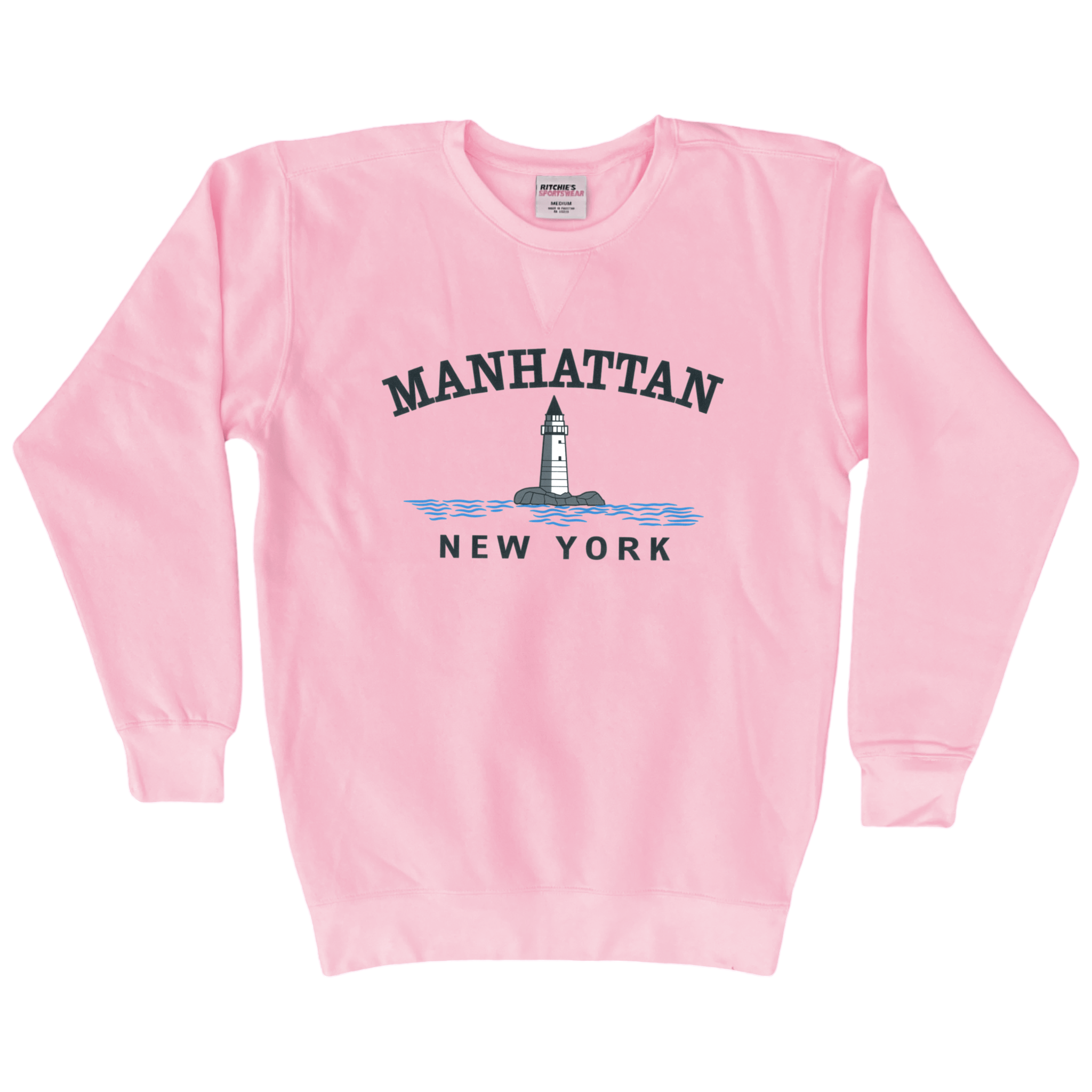 Cape Cod Clothing Company Manhattan Big Lighthouse Fleece Crewneck Sweatshirt
