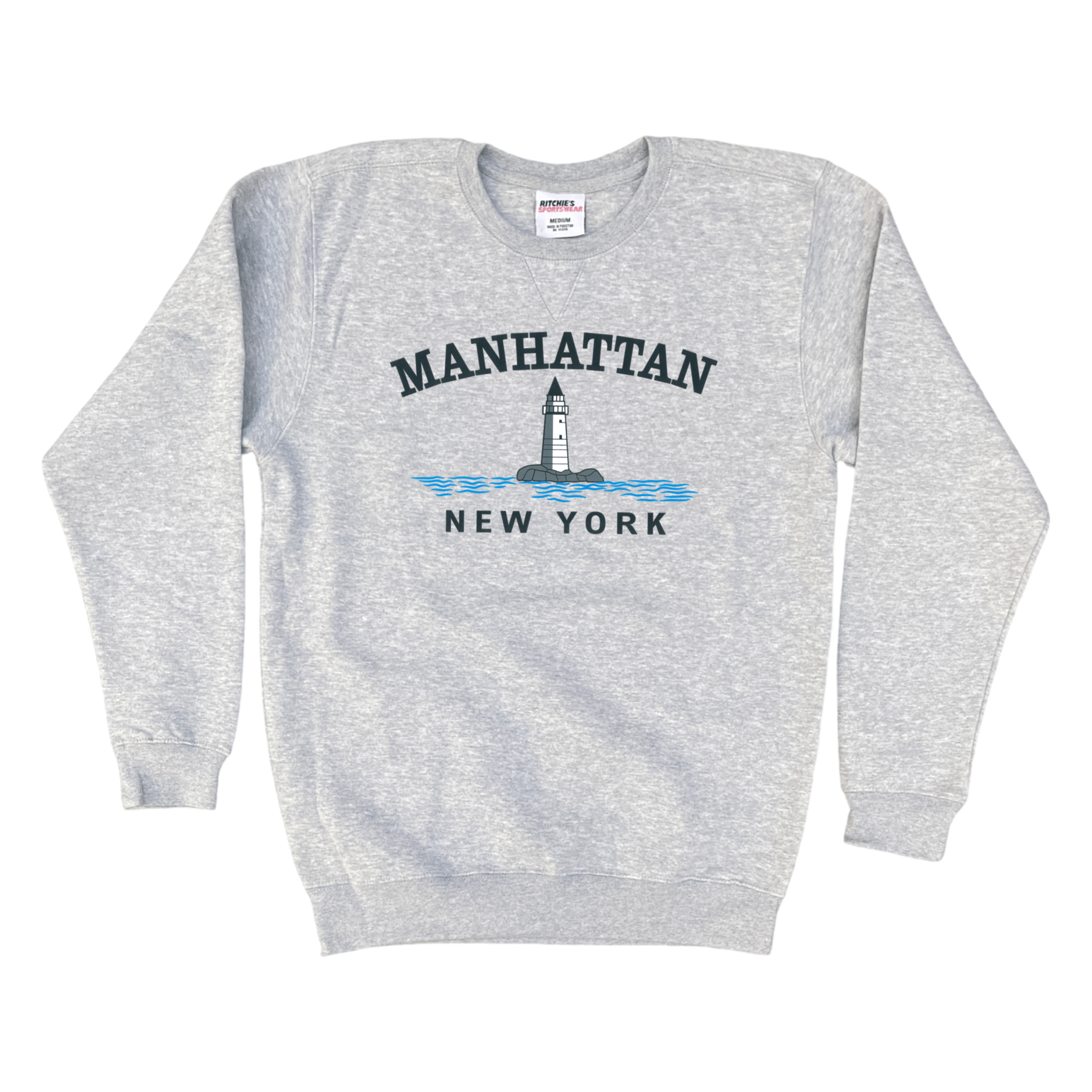 Cape Cod Clothing Company Manhattan Big Lighthouse Fleece Crewneck Sweatshirt