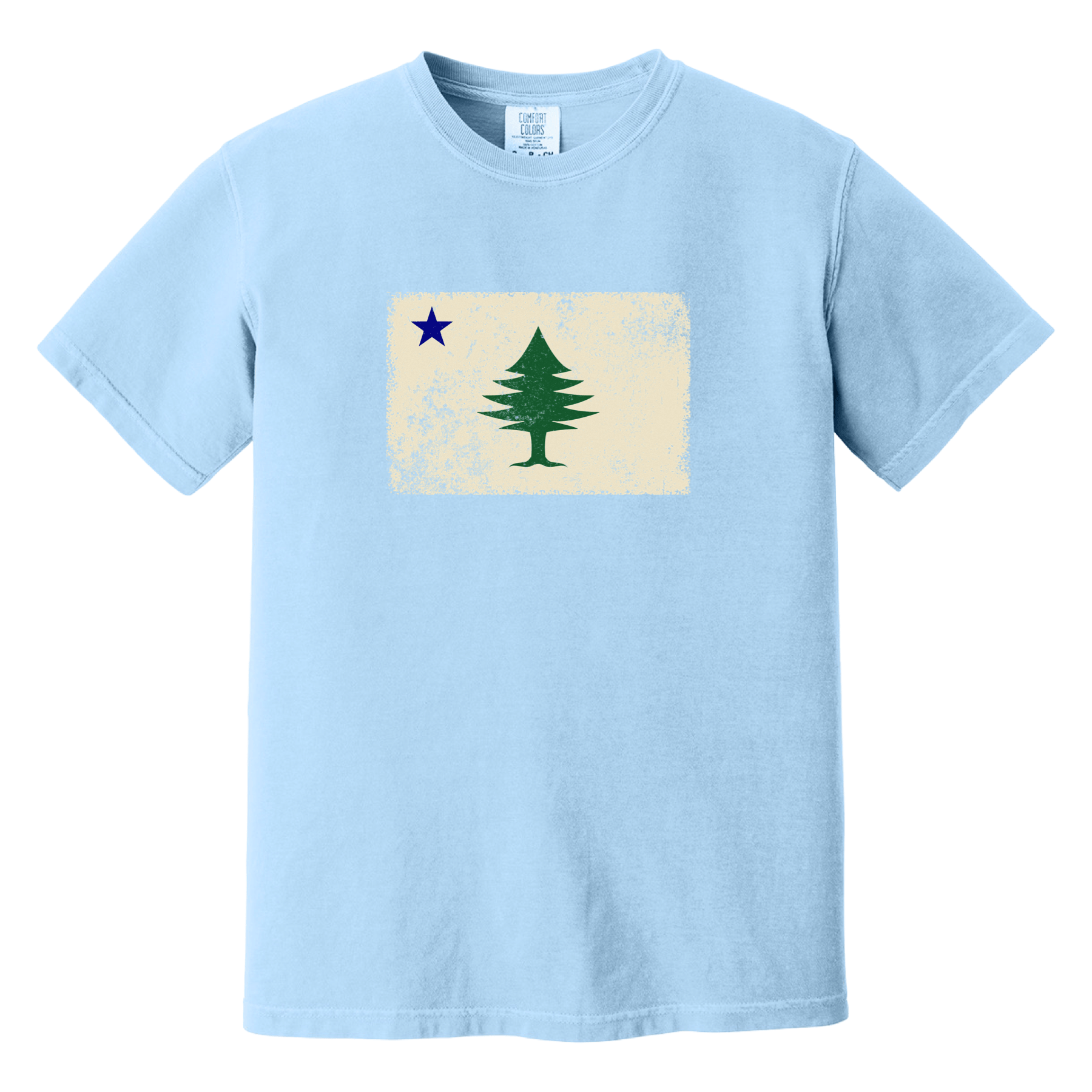 Cape Cod Clothing Company Classic Maine Flag Comfort Colors T-Shirt