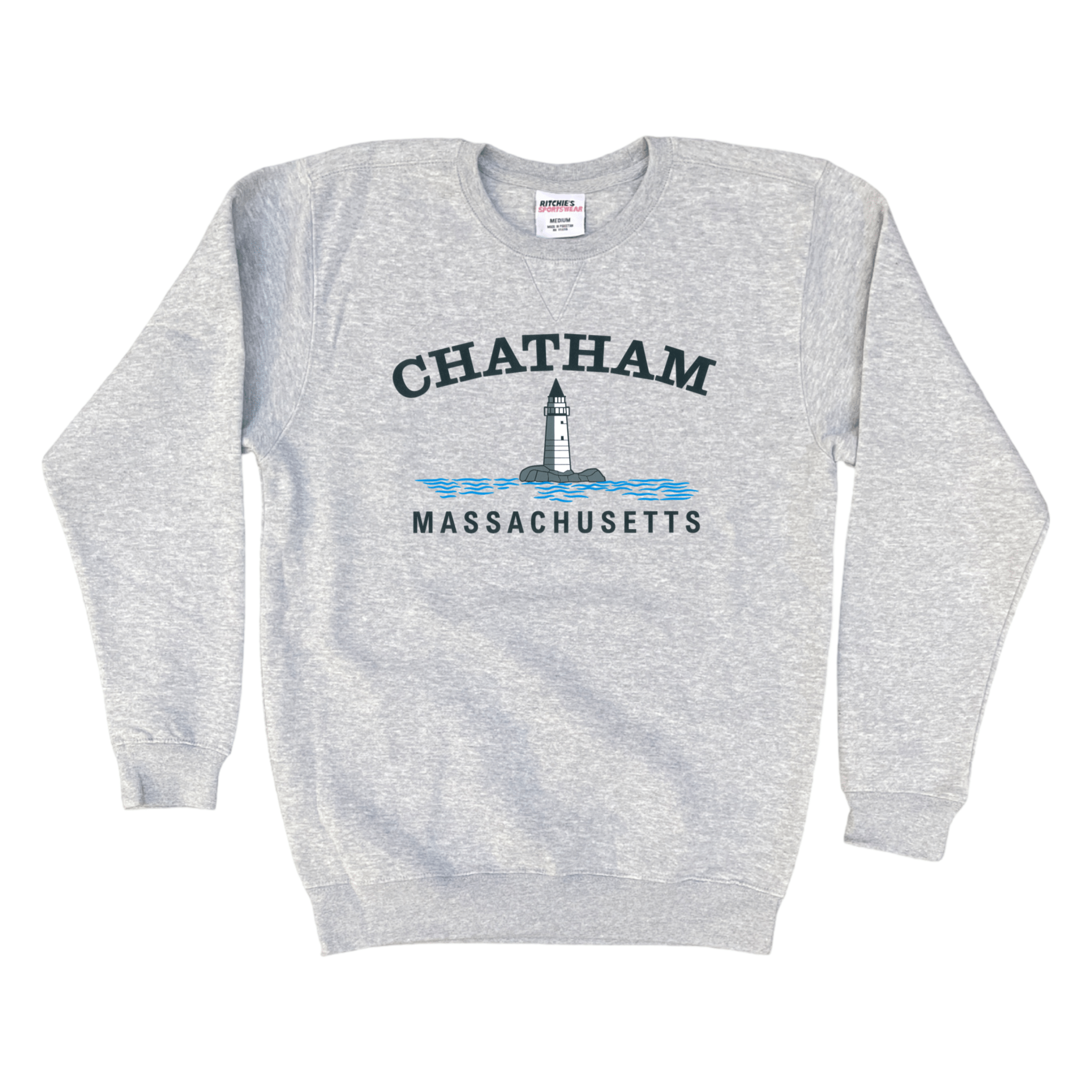 Cape Cod Clothing Company Chatham Big Lighthouse Fleece Crewneck Sweatshirt