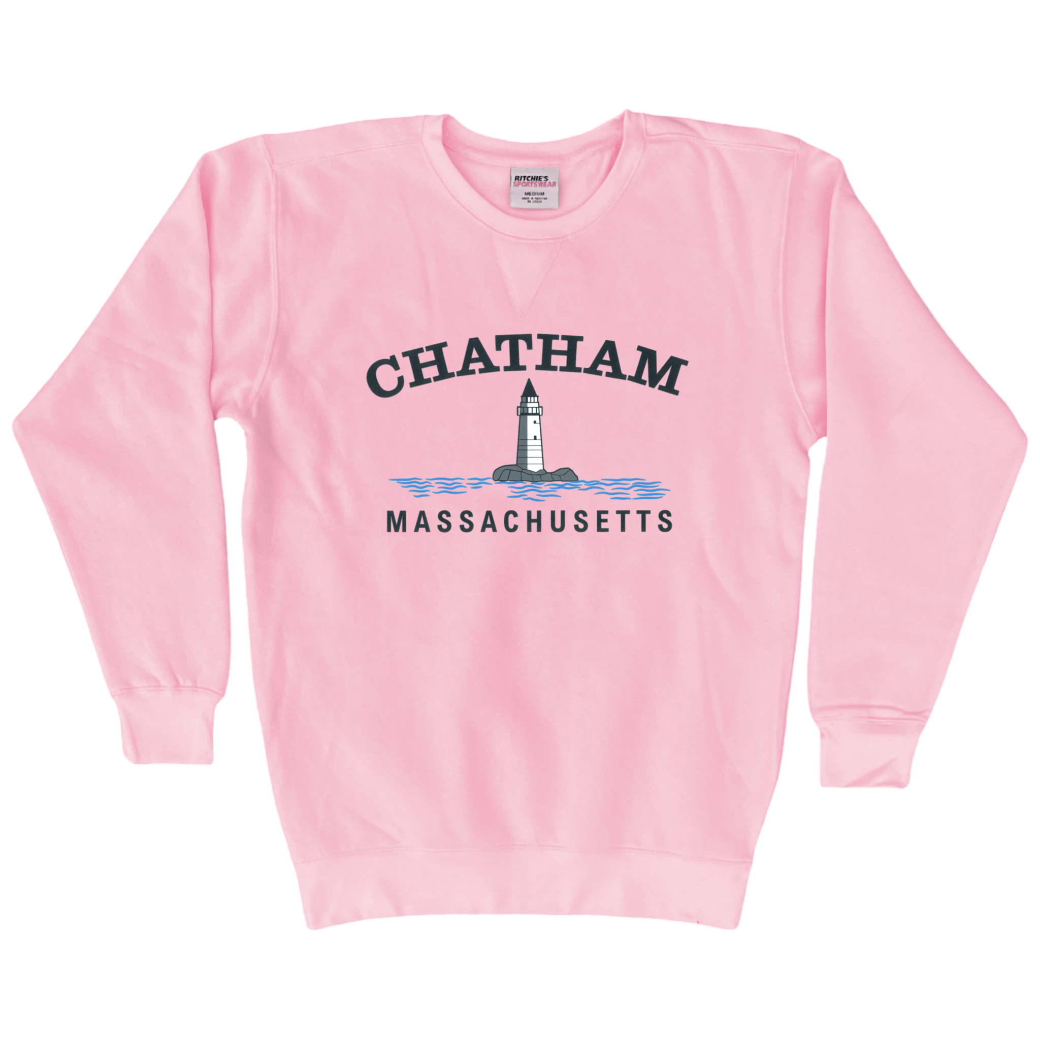 Cape Cod Clothing Company Chatham Big Lighthouse Fleece Crewneck Sweatshirt