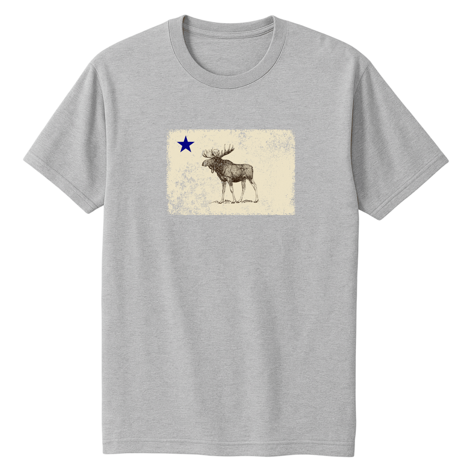 Cape Cod Clothing Company Classic Maine Moose Flag Soft Cotton T-Shirt