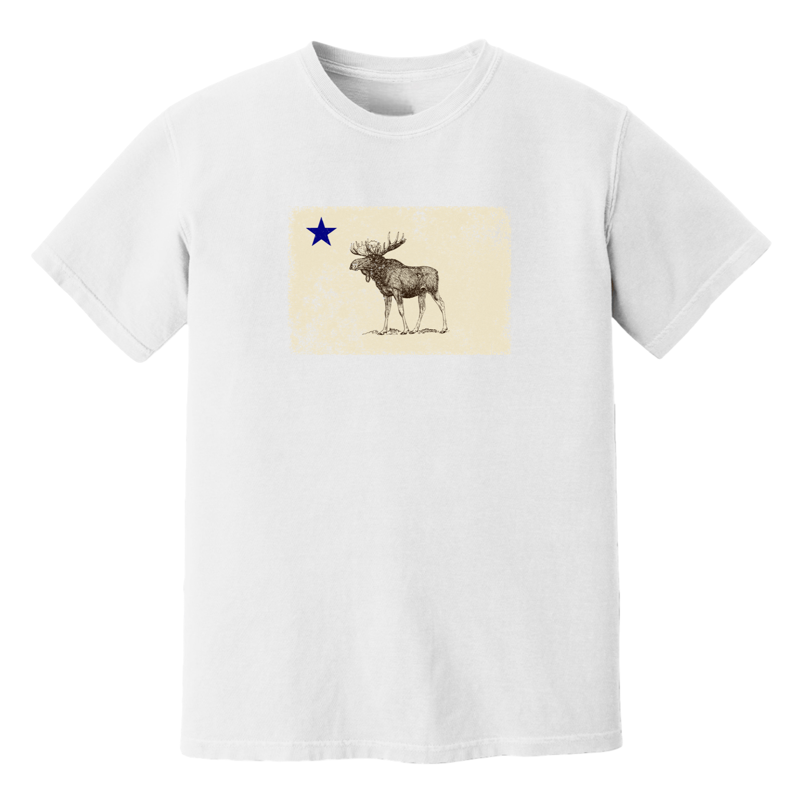 Cape Cod Clothing Company Classic Maine Moose Flag Soft Cotton T-Shirt