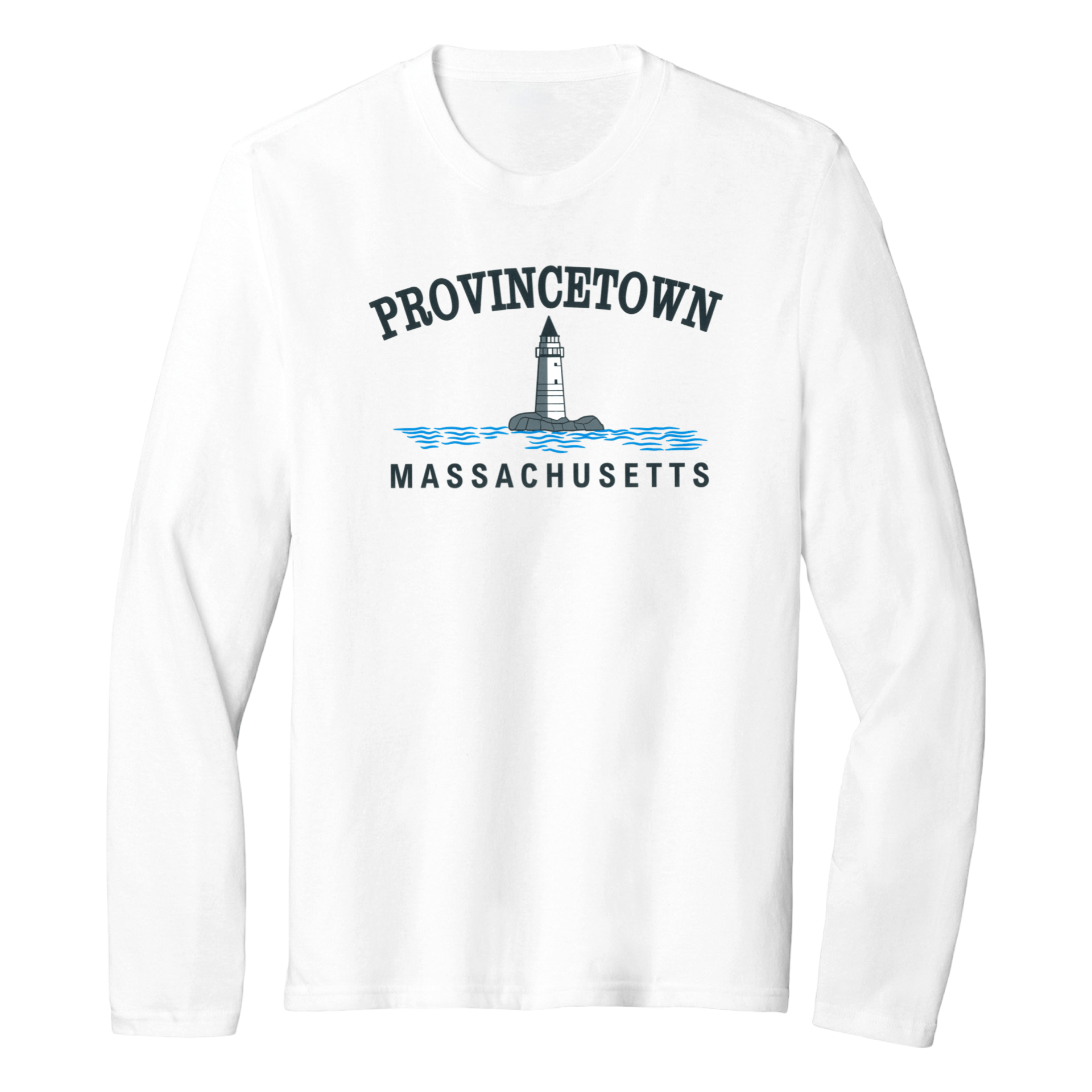 Cape Cod Clothing Company Provincetown Big Lighthouse Essential Long Sleeve Tee