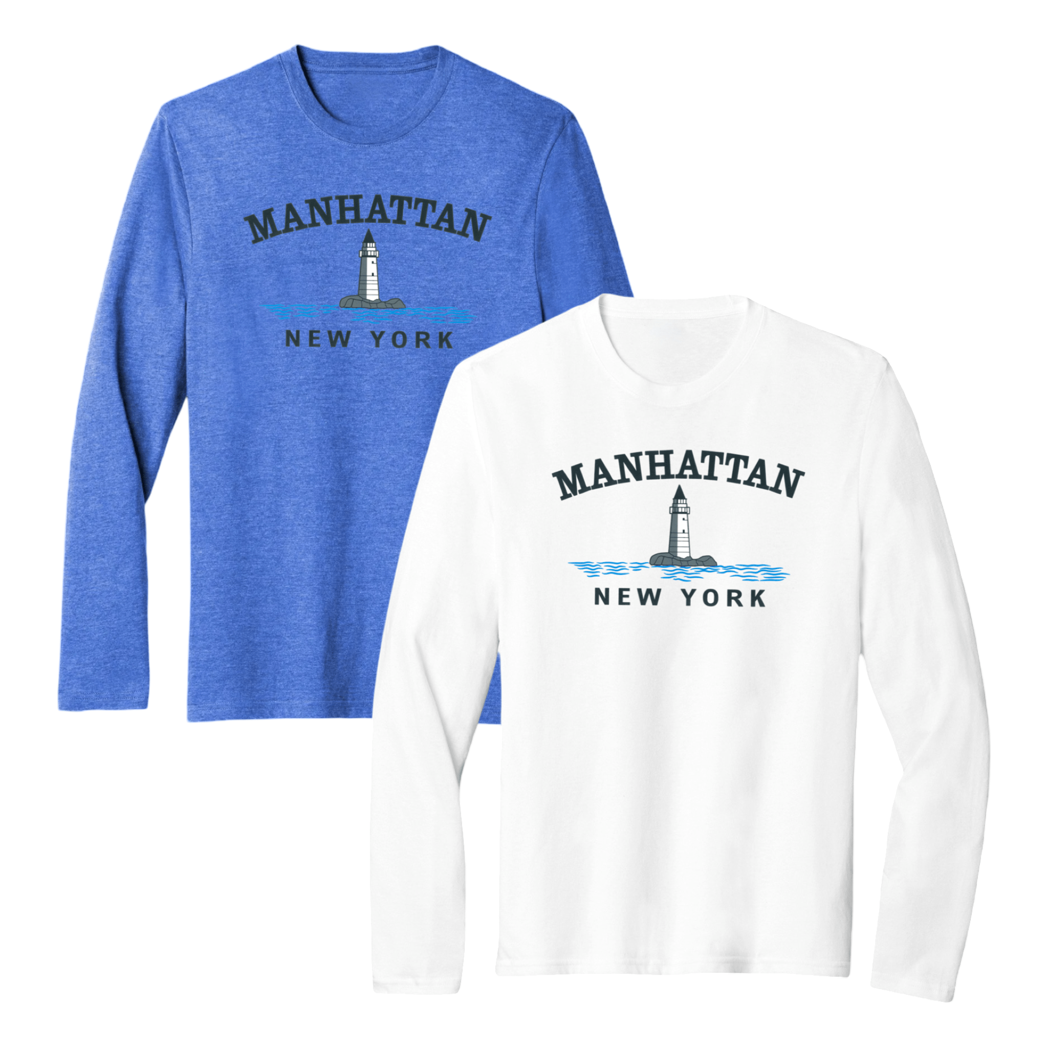 Cape Cod Clothing Company Manhattan Big Lighthouse Essential Long Sleeve Tee