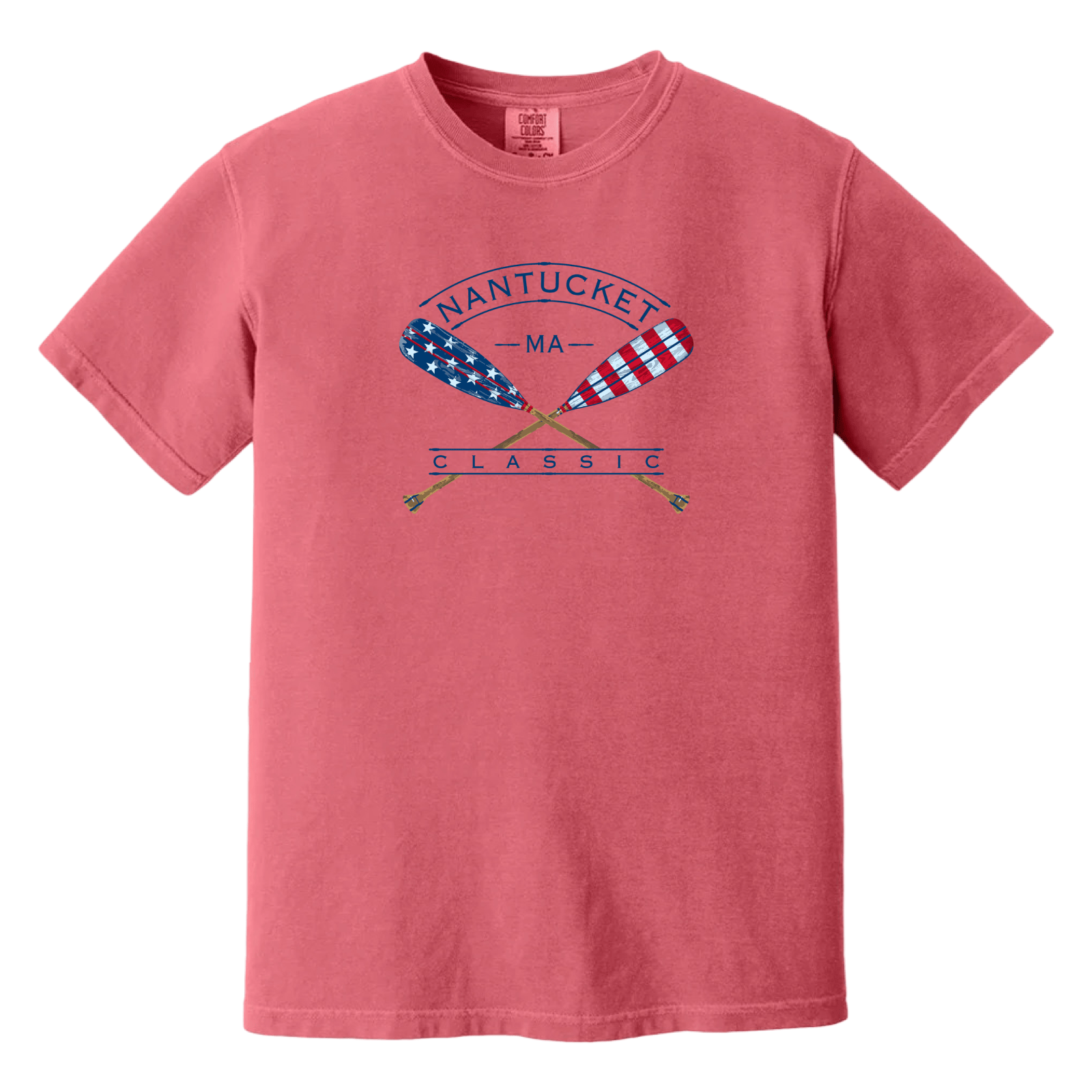 Cape Cod Clothing Company Nantucket American Classic Comfort Colors T-Shirt - Watermelon