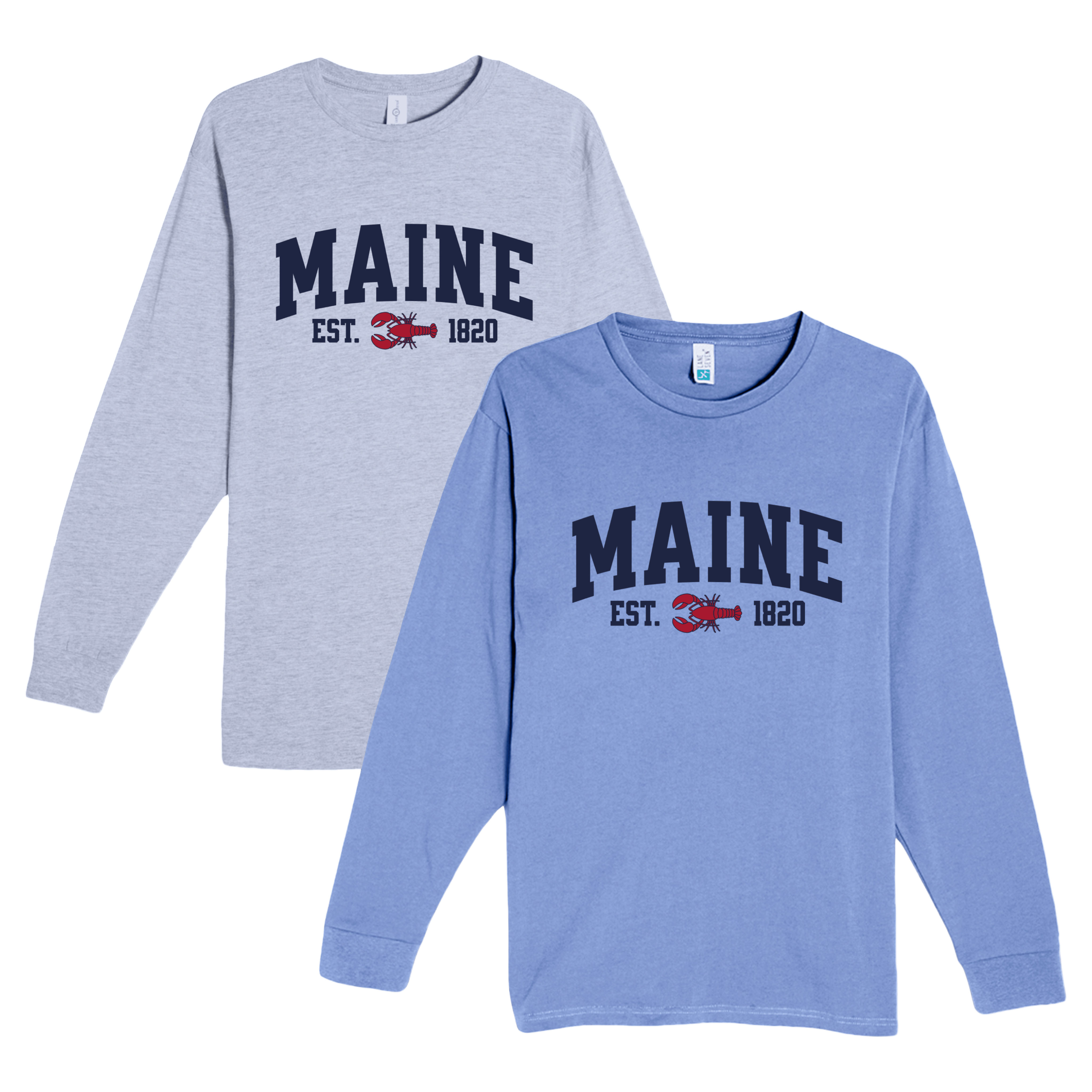 Cape Cod Clothing Company Maine Lobster Heavyweight Long Sleeve Tee