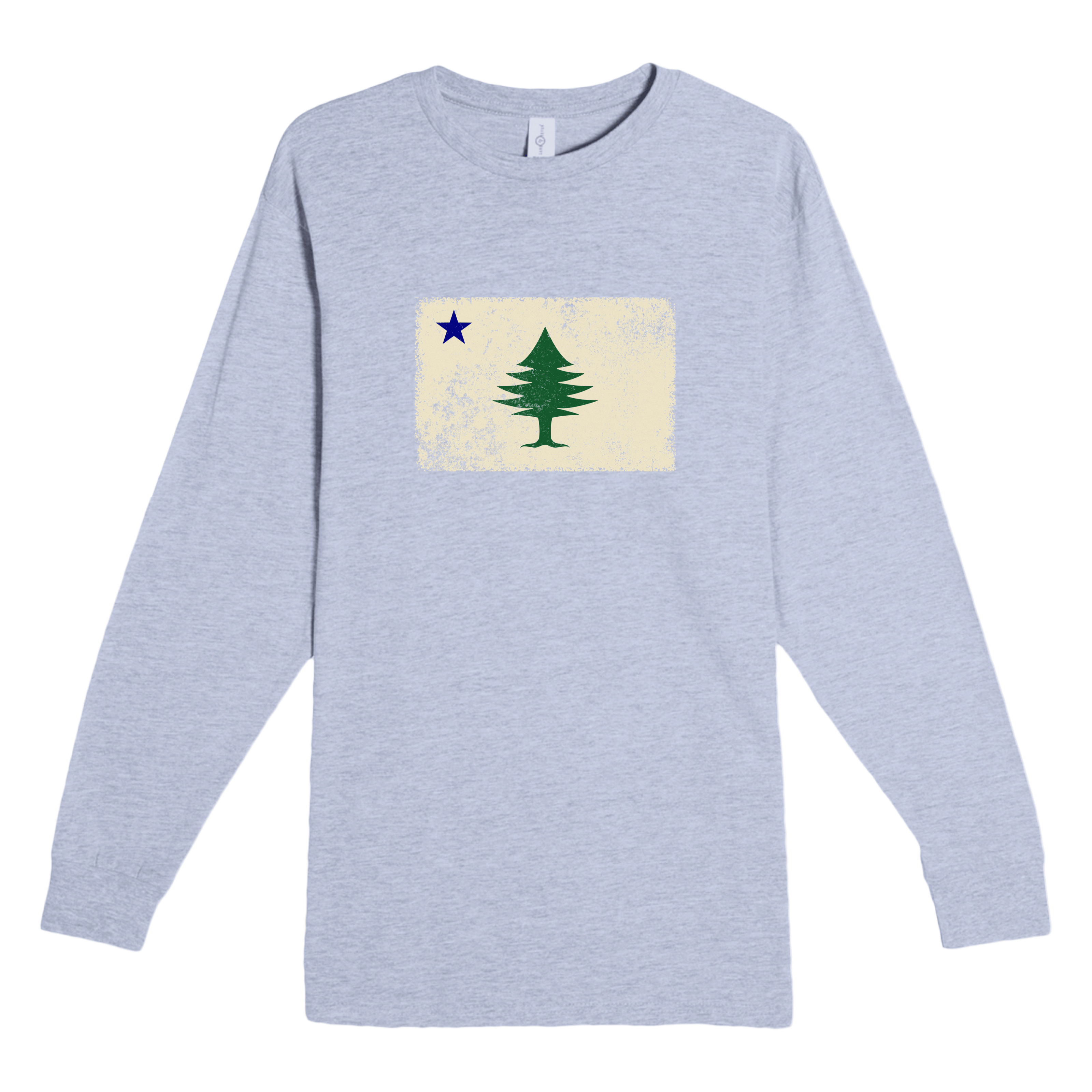 Cape Cod Clothing Company Classic Maine Flag Heavyweight Long Sleeve Tee