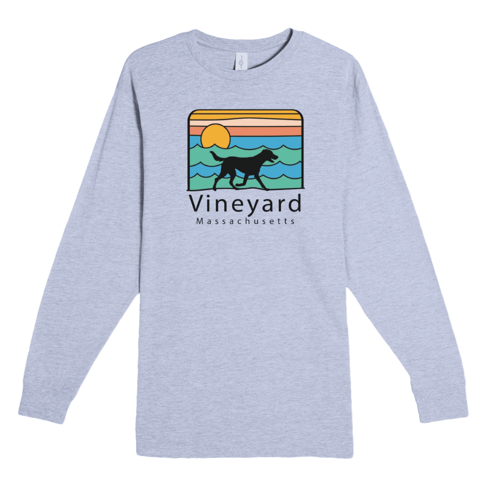 Cape Cod Clothing Company Vineyard Summer Dog Heavyweight Long Sleeve Tee