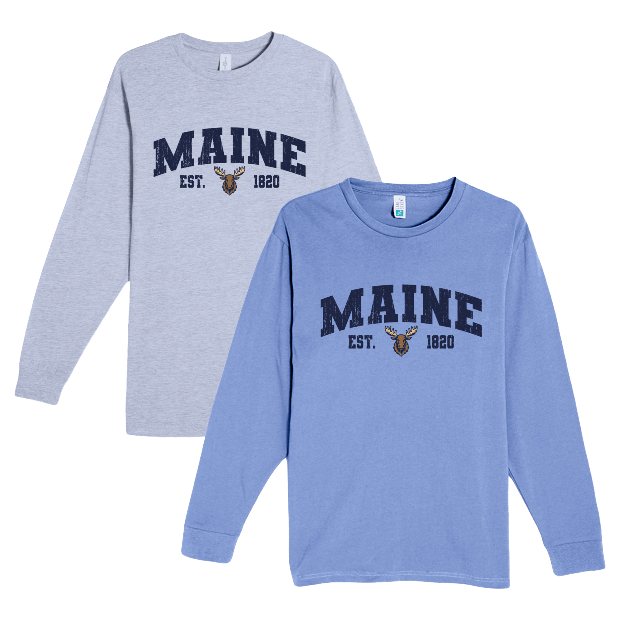 Cape Cod Clothing Company Maine Moose Heavyweight Long Sleeve Tee